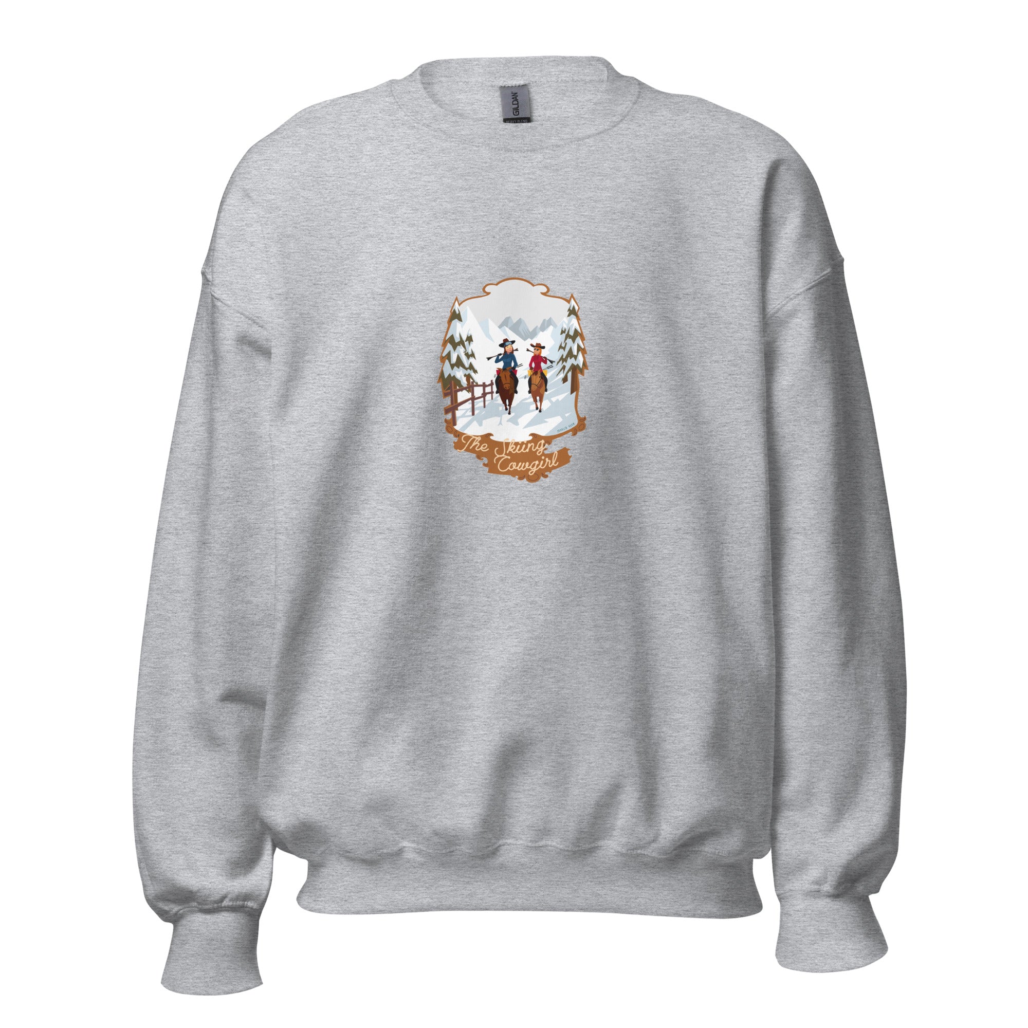 Unisex Sweatshirt The Skiing Cowgirl