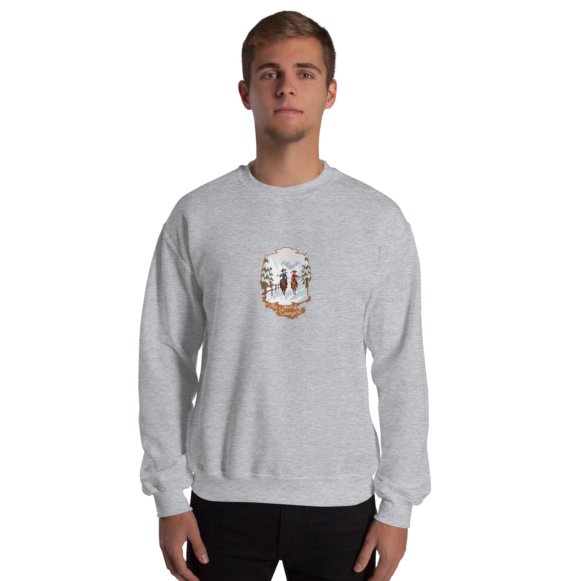 Unisex Sweatshirt The Skiing Cowgirl