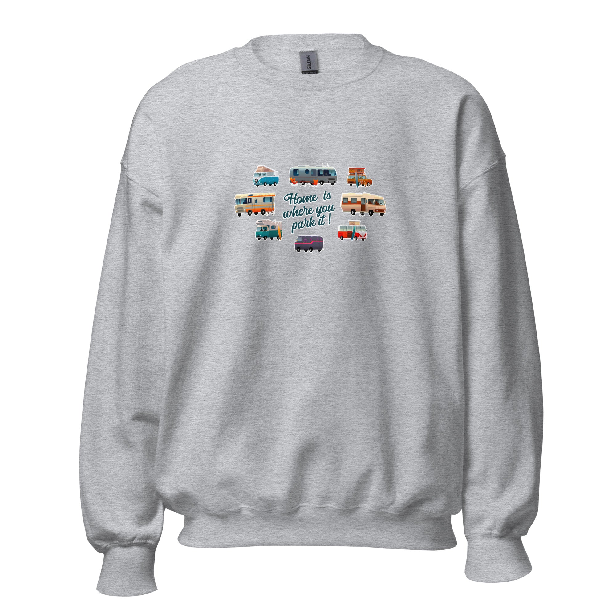 Unisex Sweatshirt Vintage Campers on light colors