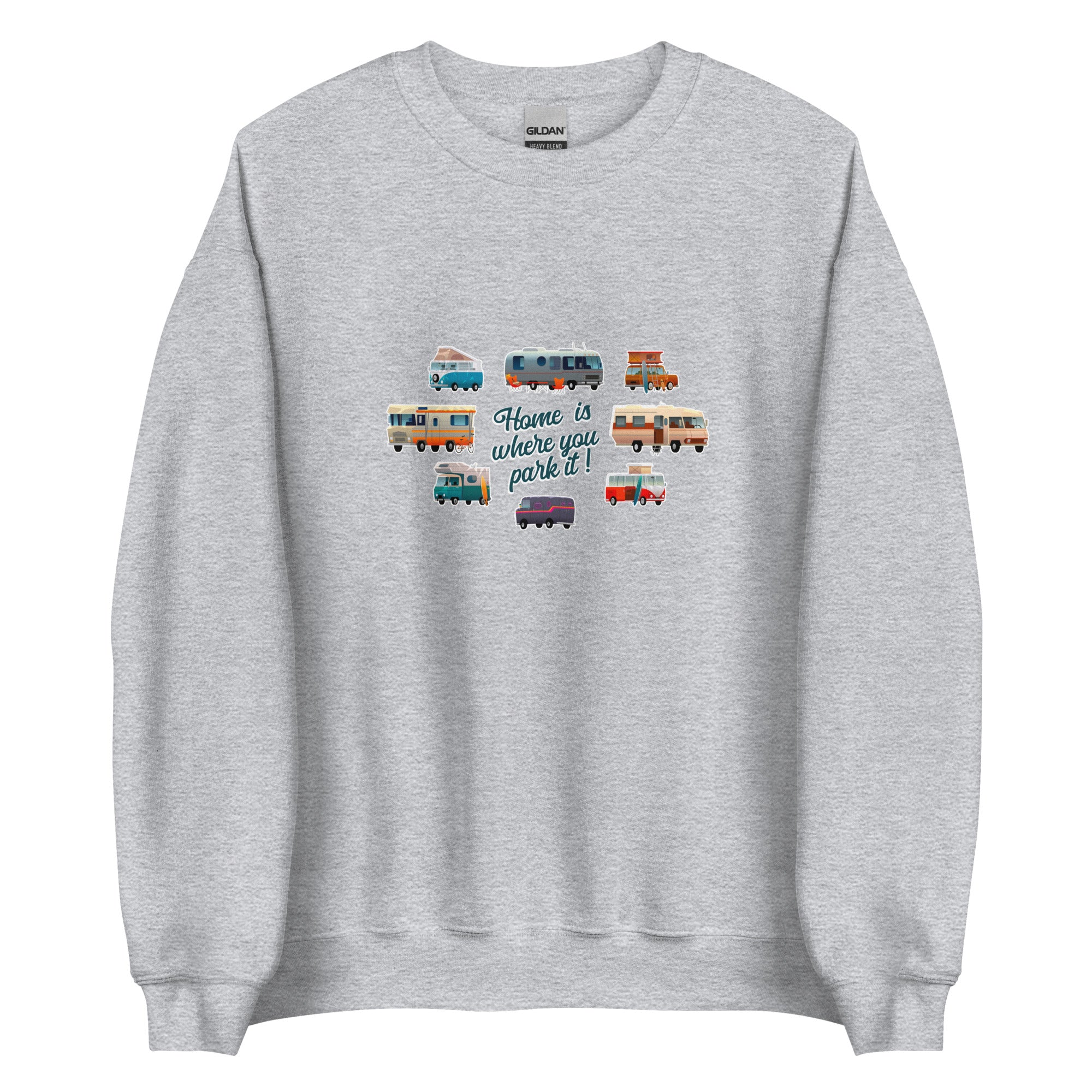 Unisex Sweatshirt Vintage Campers on light colors