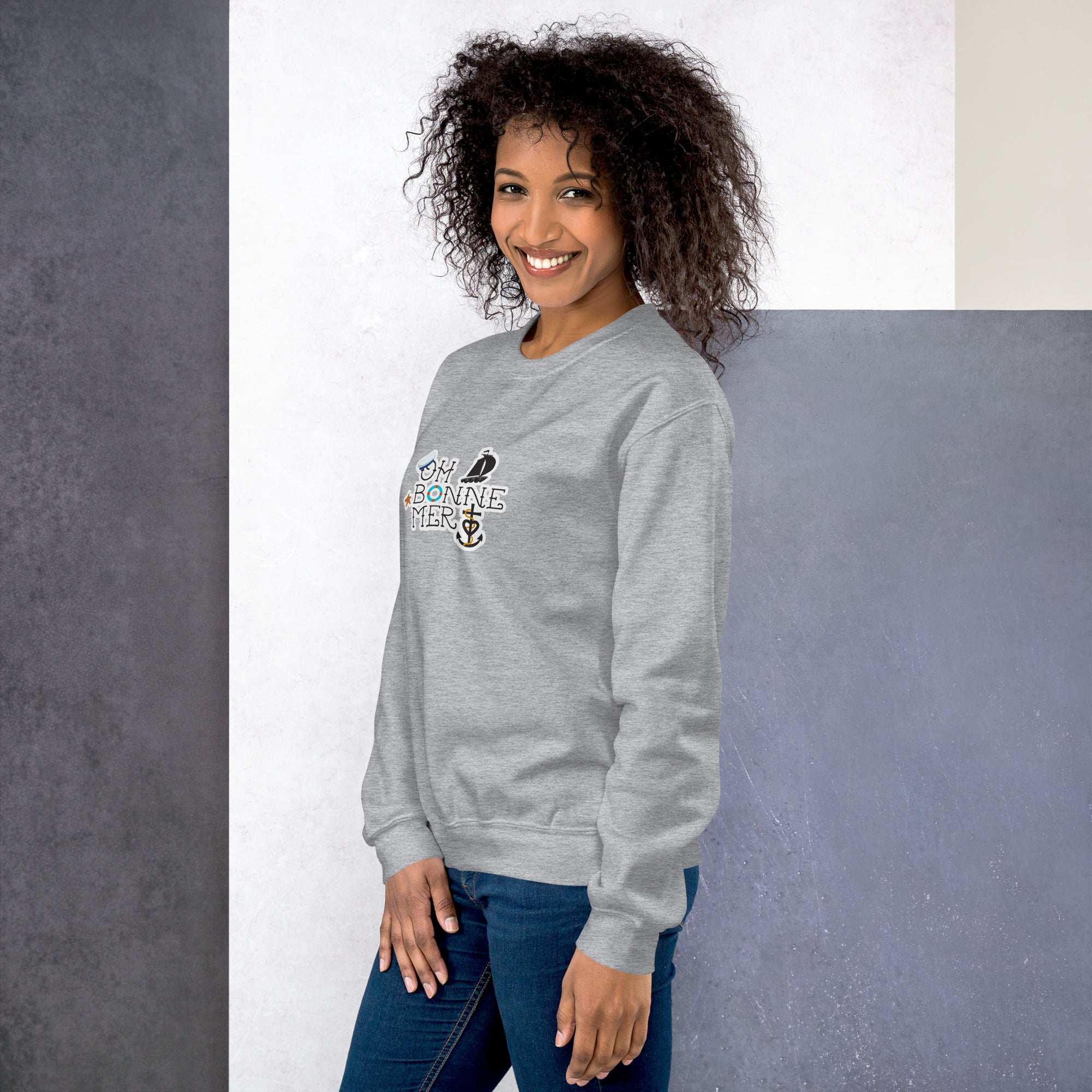 Unisex Sweatshirt Oh Bonne Mer 3 on light colors