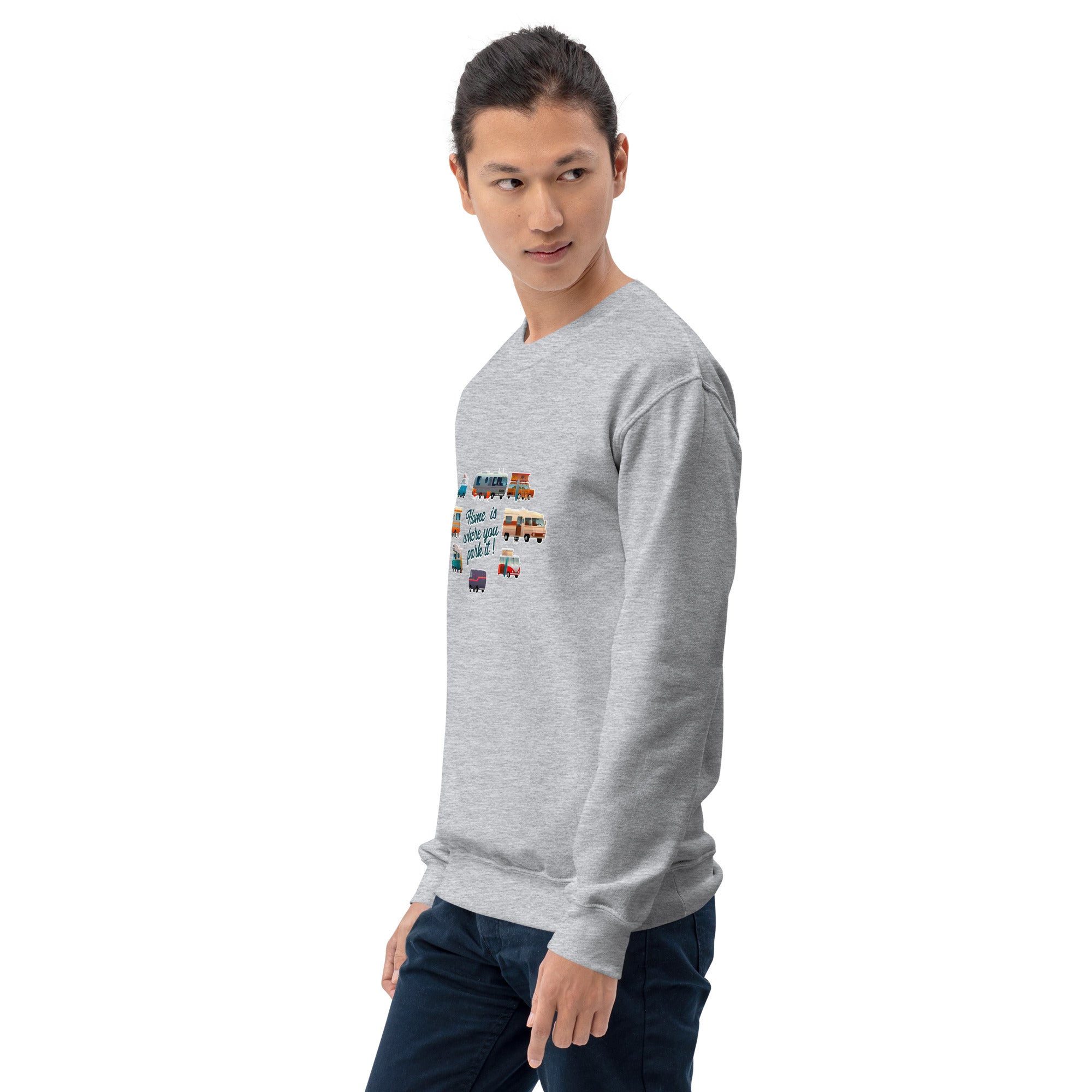 Unisex Sweatshirt Vintage Campers on light colors