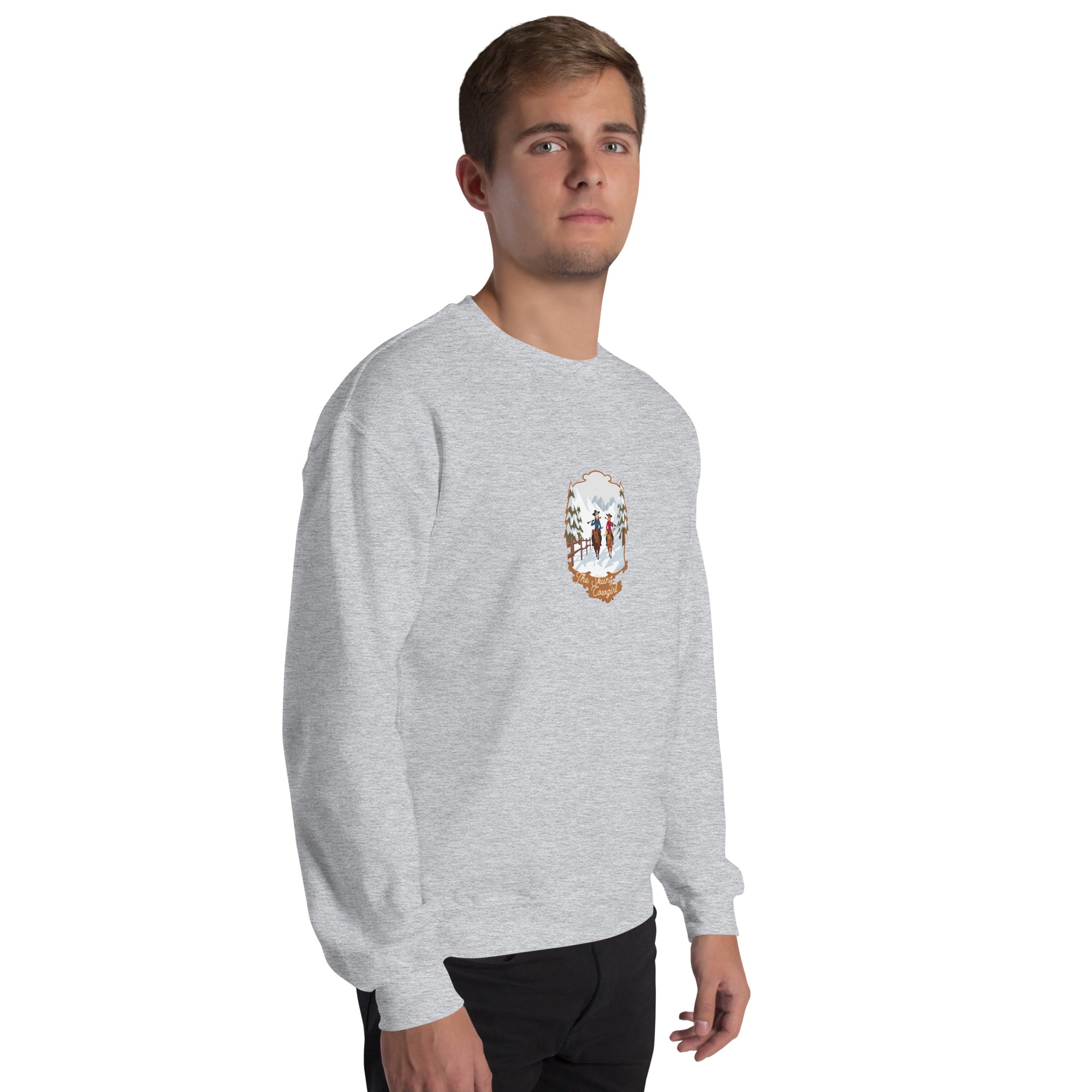 Unisex Sweatshirt The Skiing Cowgirl