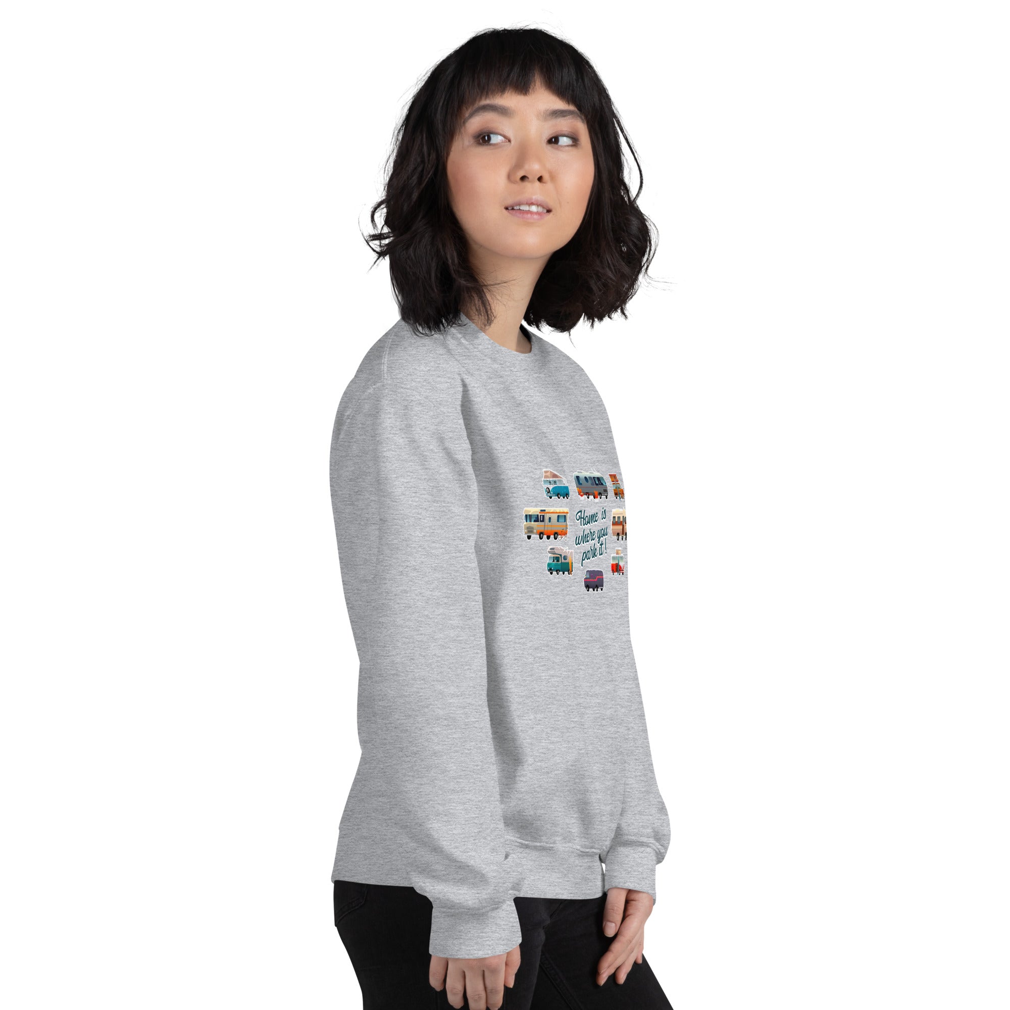 Unisex Sweatshirt Vintage Campers on light colors