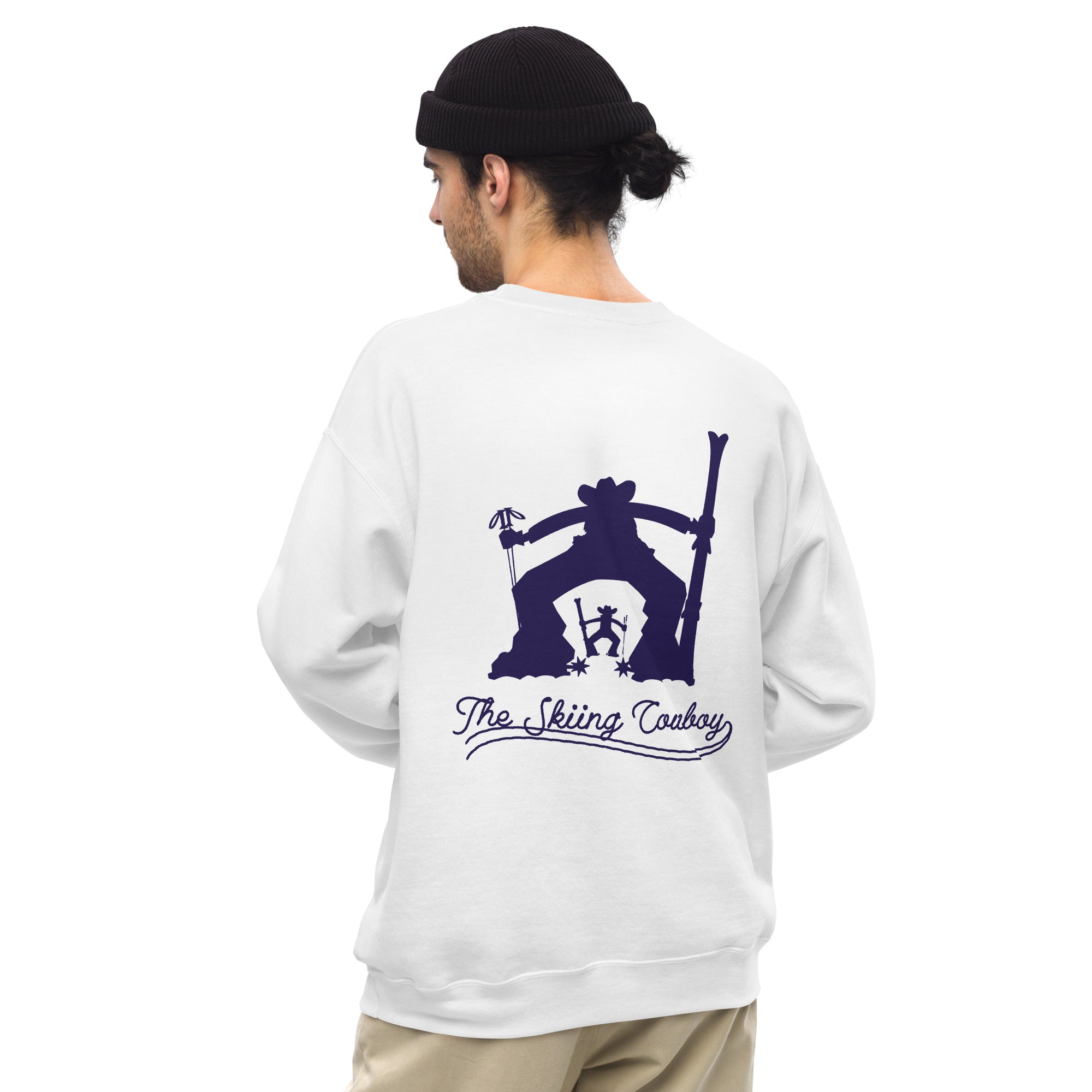 Unisex Sweatshirt Ski Fight at OK Corral Silhouette on light colors (front & back)