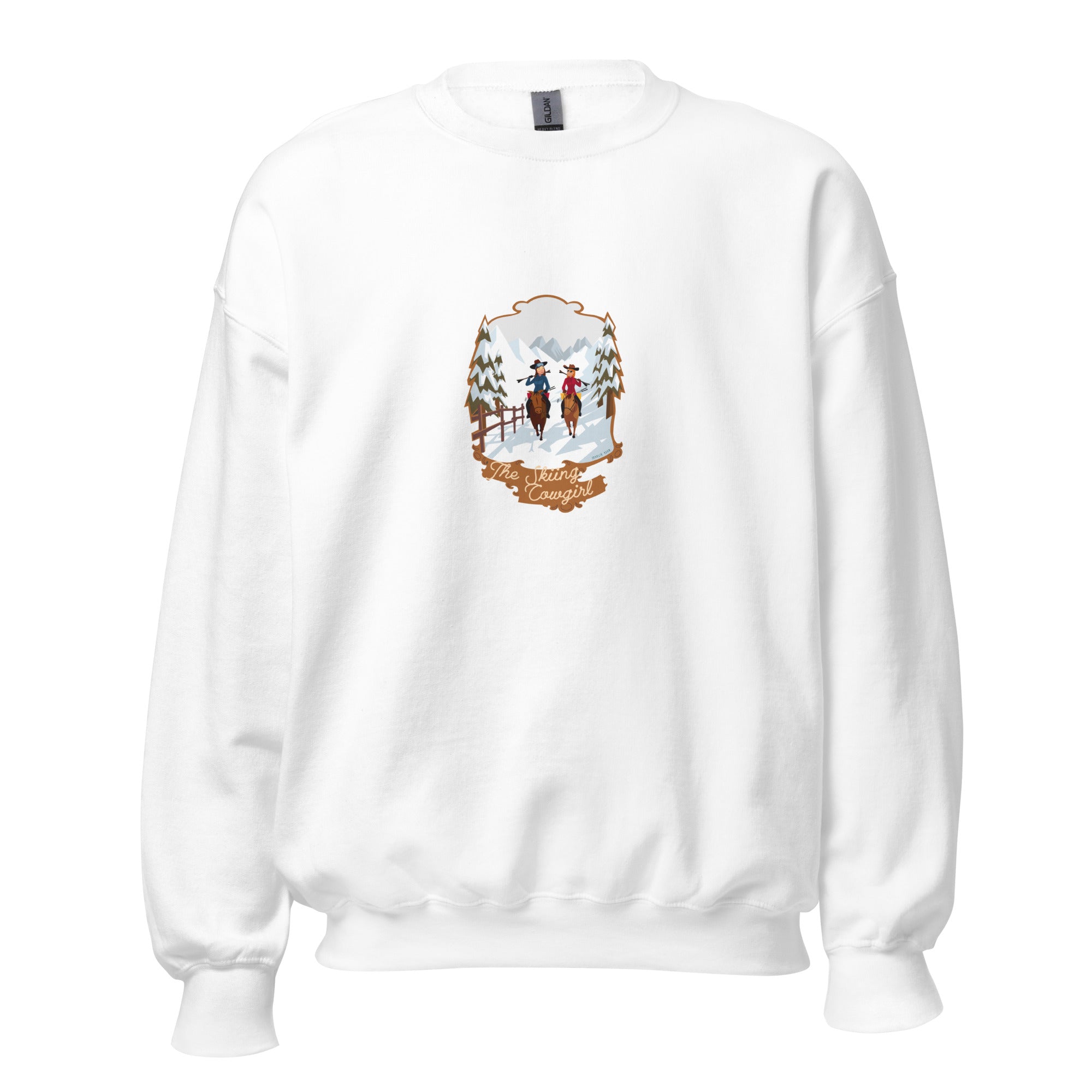 Unisex Sweatshirt The Skiing Cowgirl