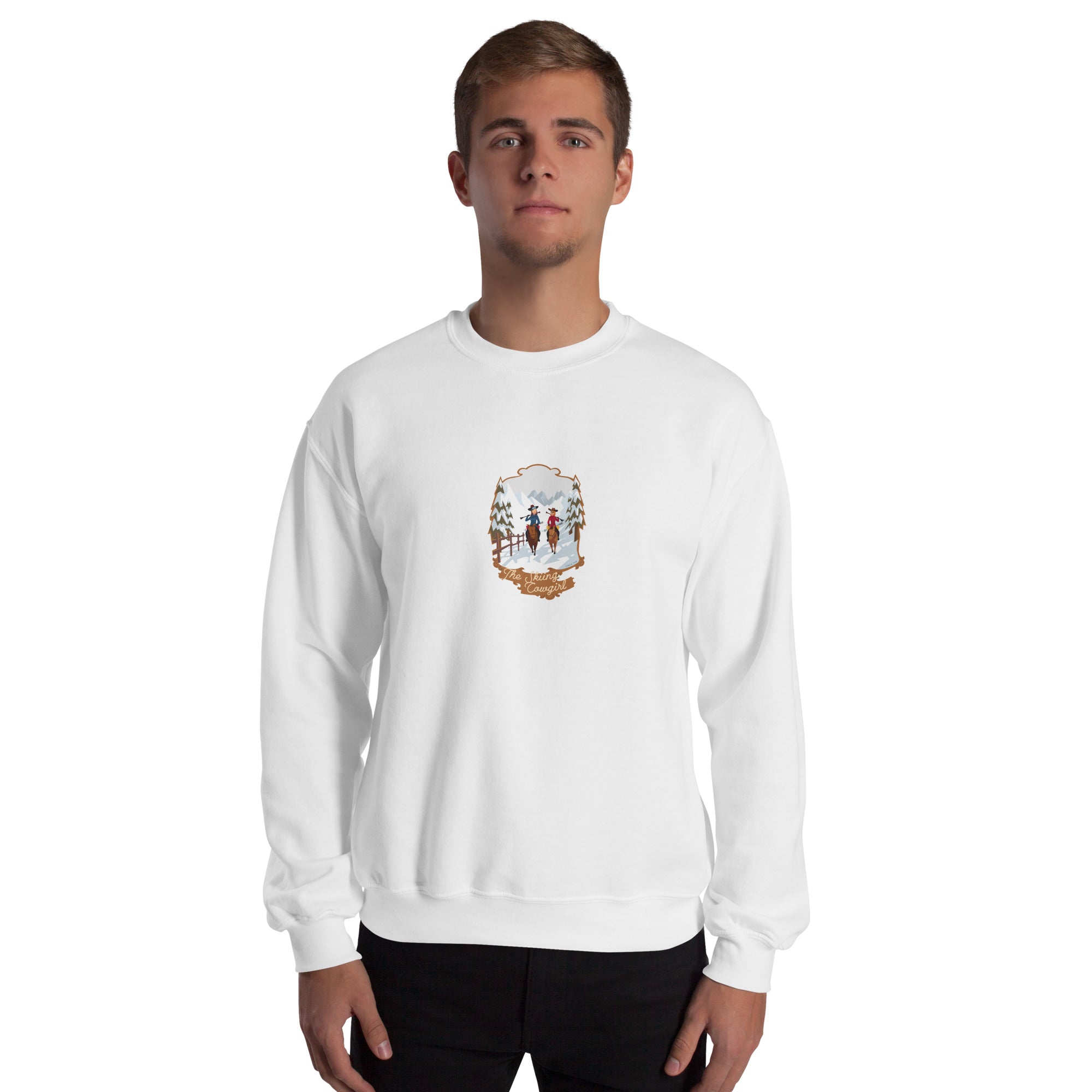 Unisex Sweatshirt The Skiing Cowgirl