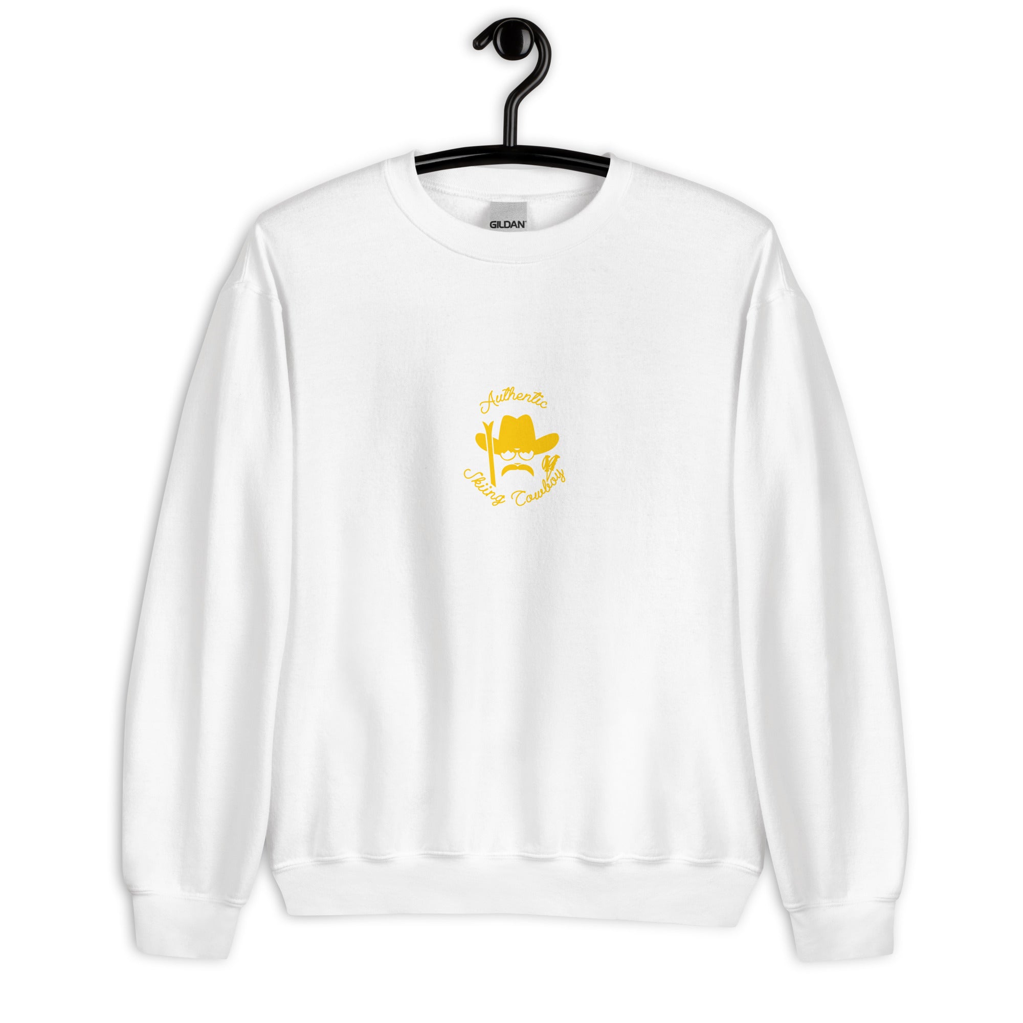 Unisex Sweatshirt Authentic Skiing Cowboy Gold