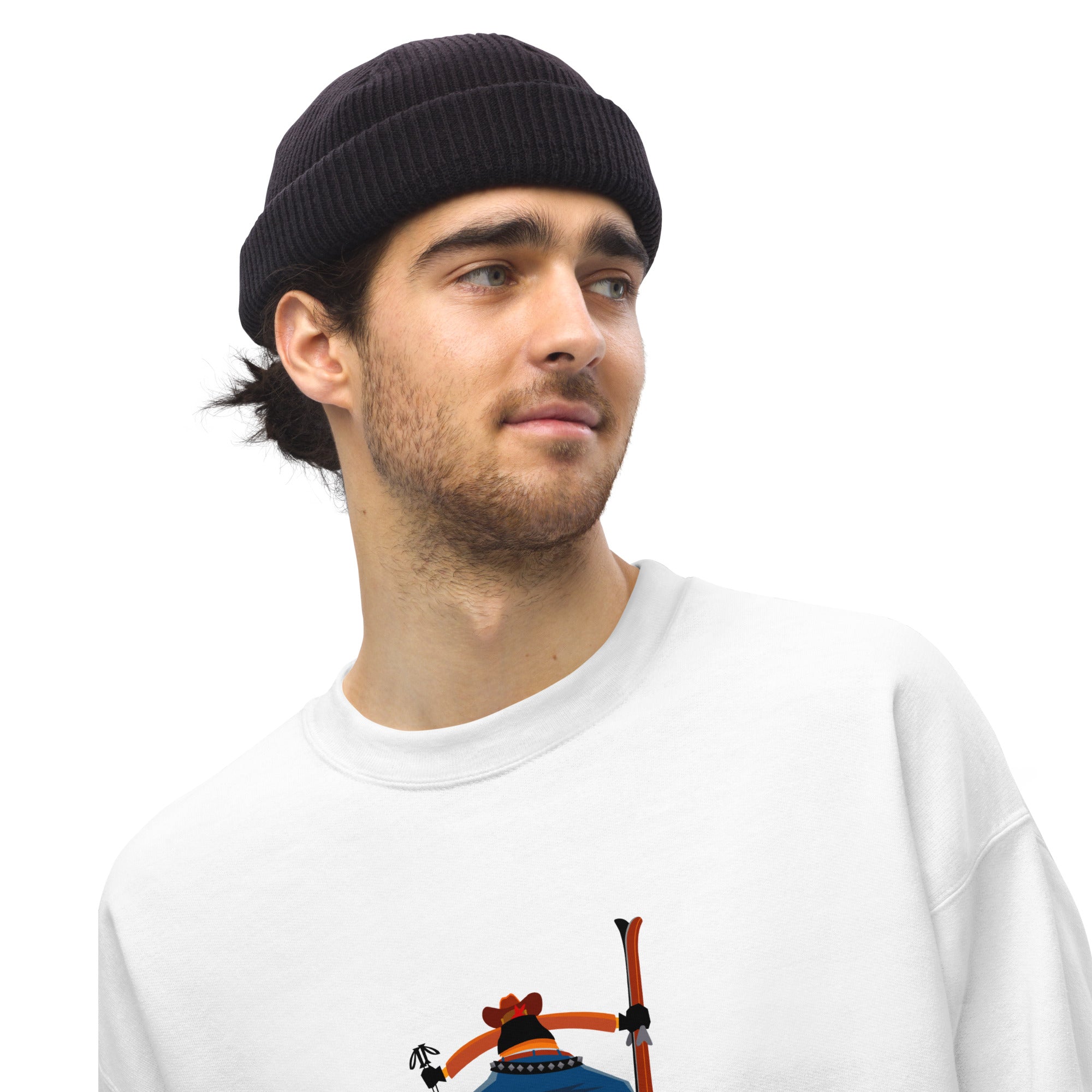 Unisex Sweatshirt Ski Fight at OK Corral Outline on light colors