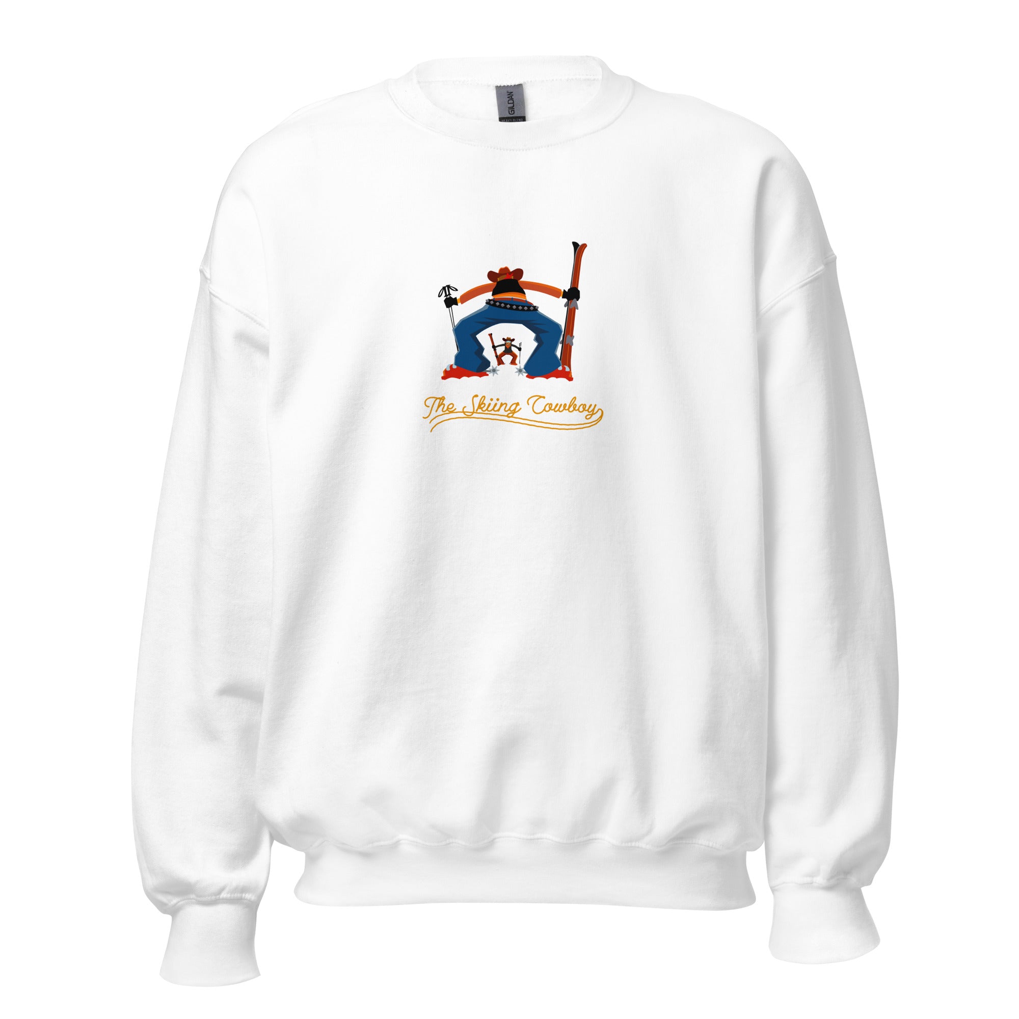 Unisex Sweatshirt Ski Fight at OK Corral Outline on light colors