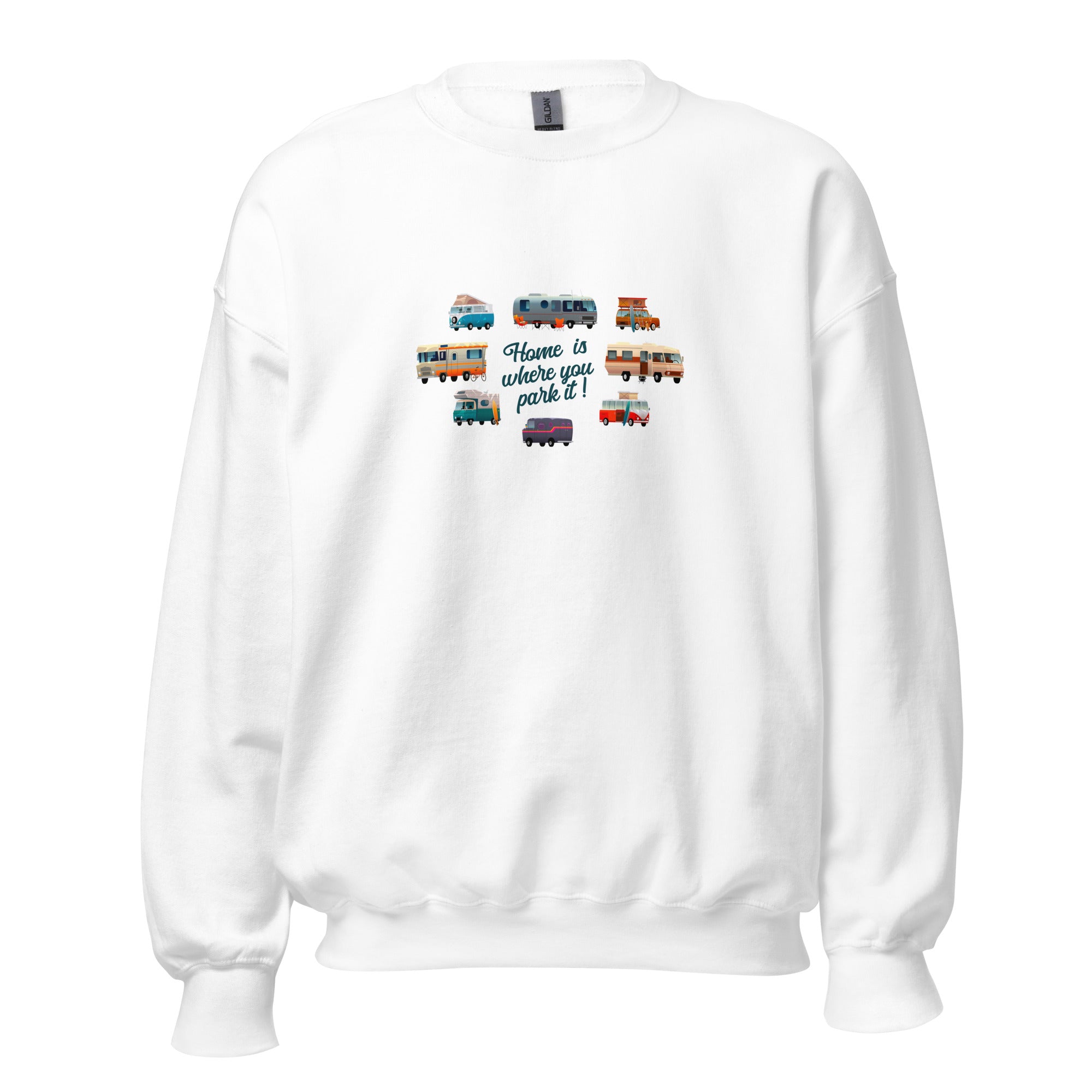 Unisex Sweatshirt Vintage Campers on light colors