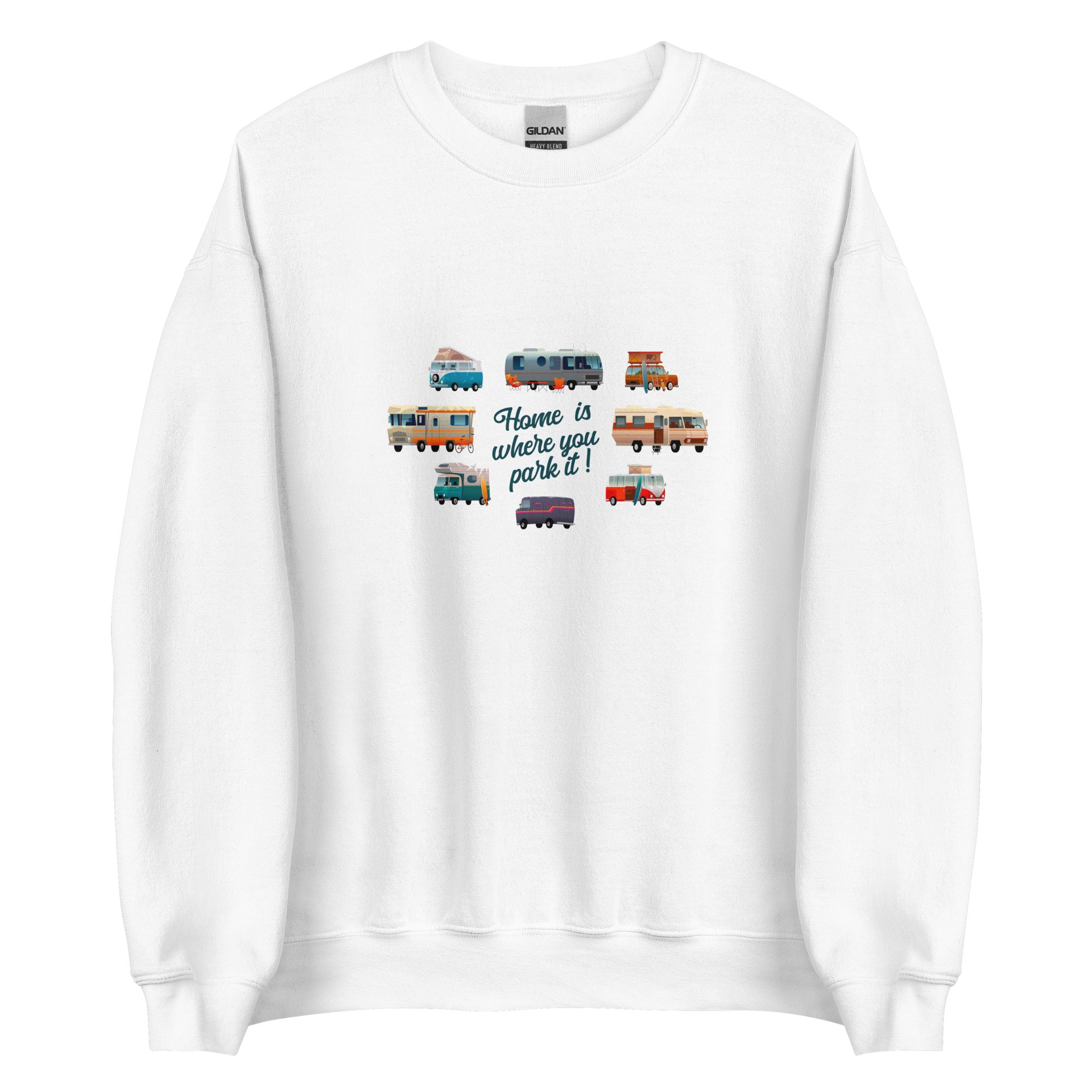 Unisex Sweatshirt Vintage Campers on light colors