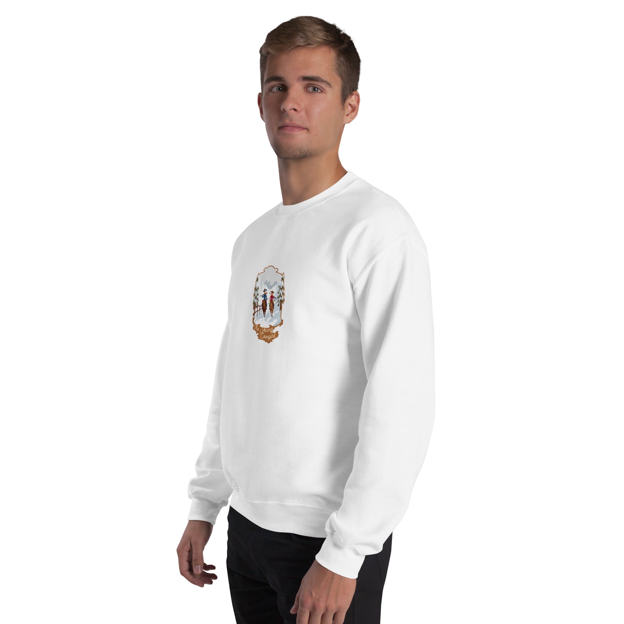 Unisex Sweatshirt The Skiing Cowgirl