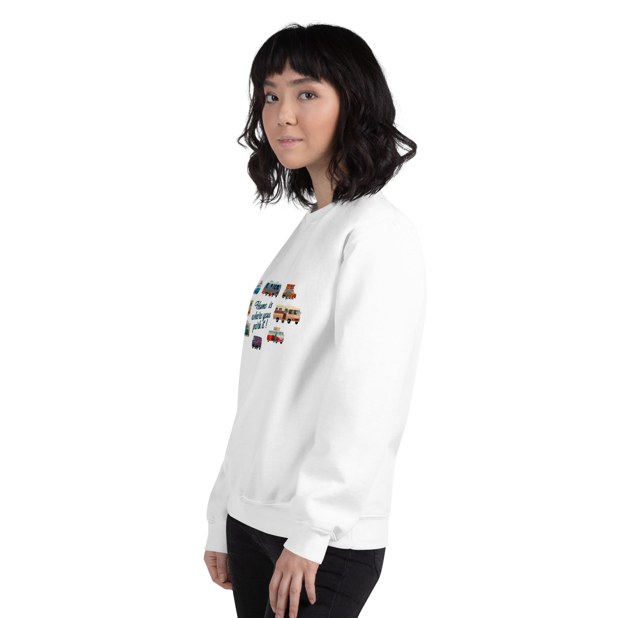 Unisex Sweatshirt Vintage Campers on light colors