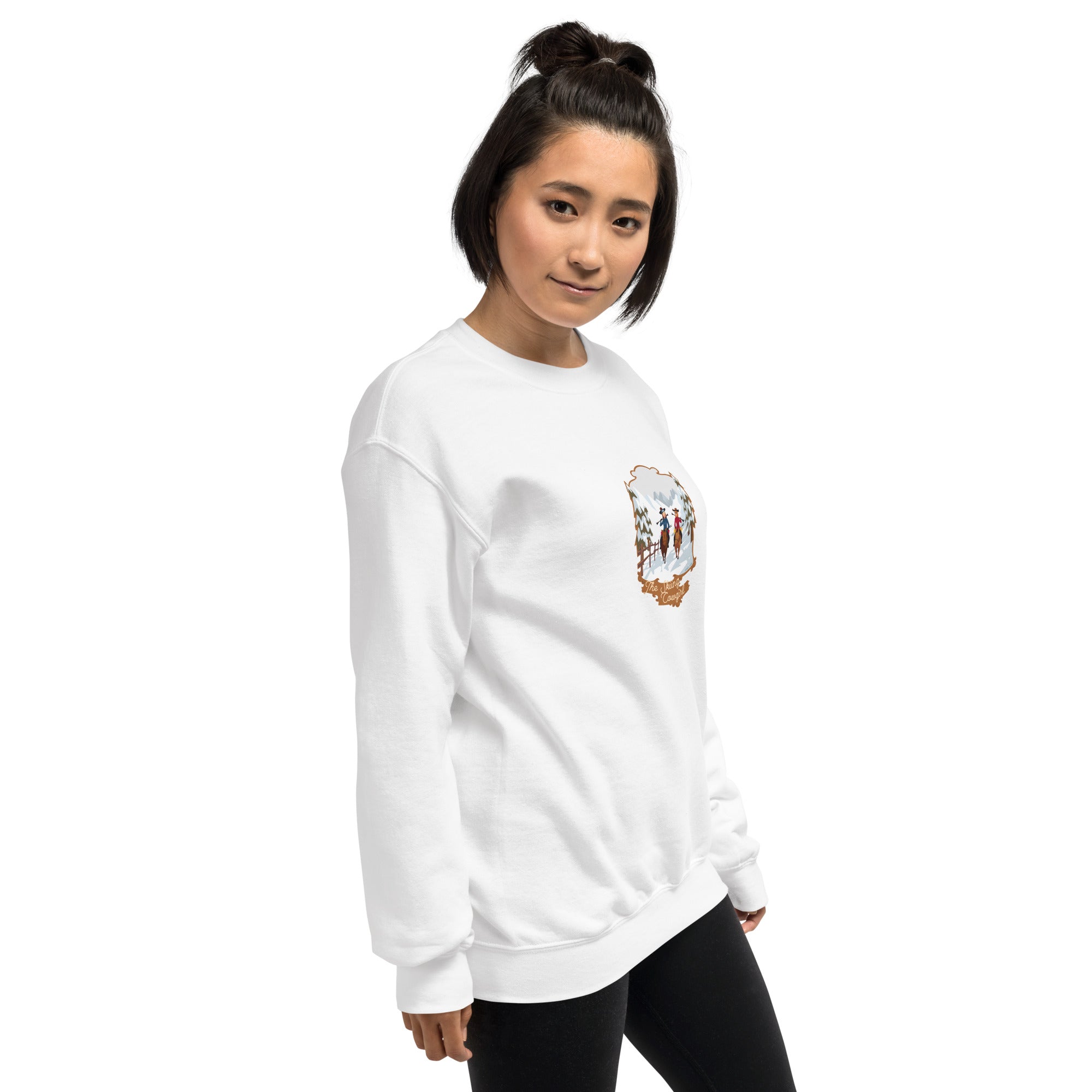 Unisex Sweatshirt The Skiing Cowgirl