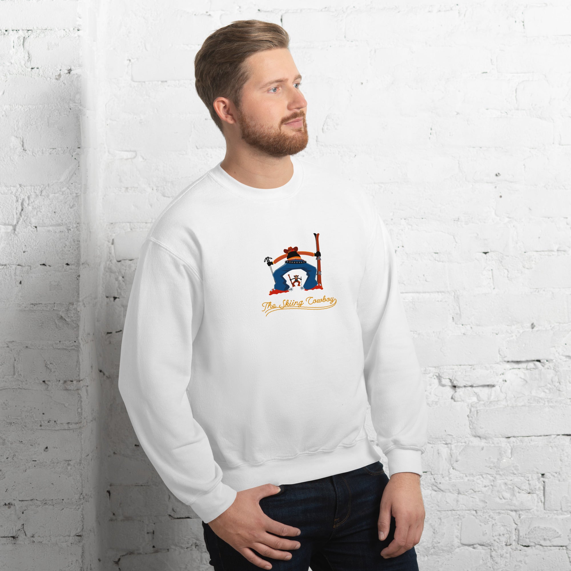 Unisex Sweatshirt Ski Fight at OK Corral Outline on light colors