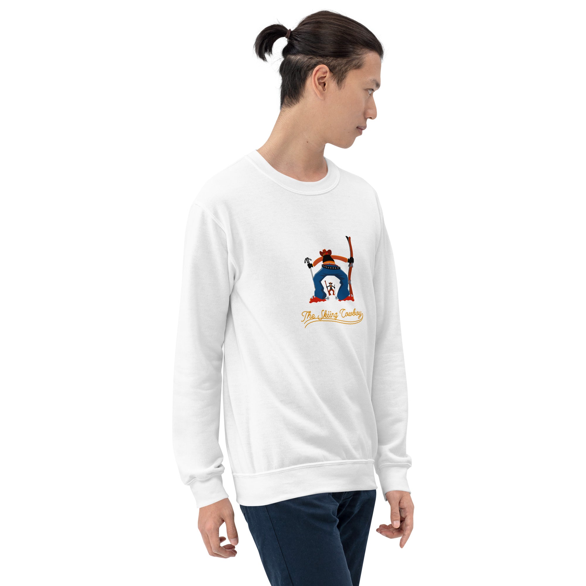 Unisex Sweatshirt Ski Fight at OK Corral Outline on light colors