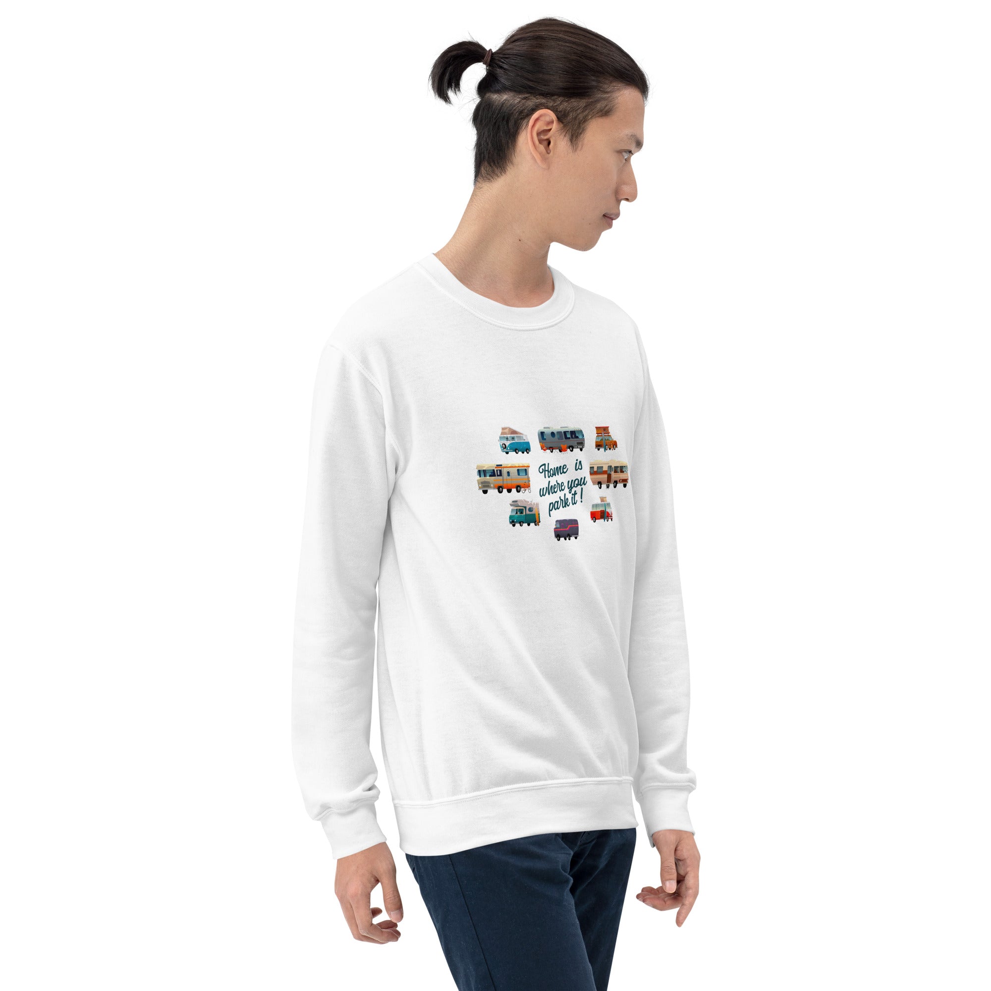 Unisex Sweatshirt Vintage Campers on light colors