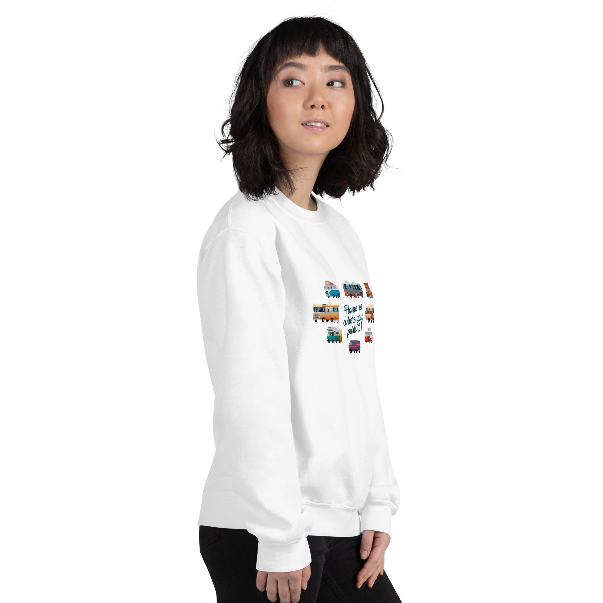 Unisex Sweatshirt Vintage Campers on light colors