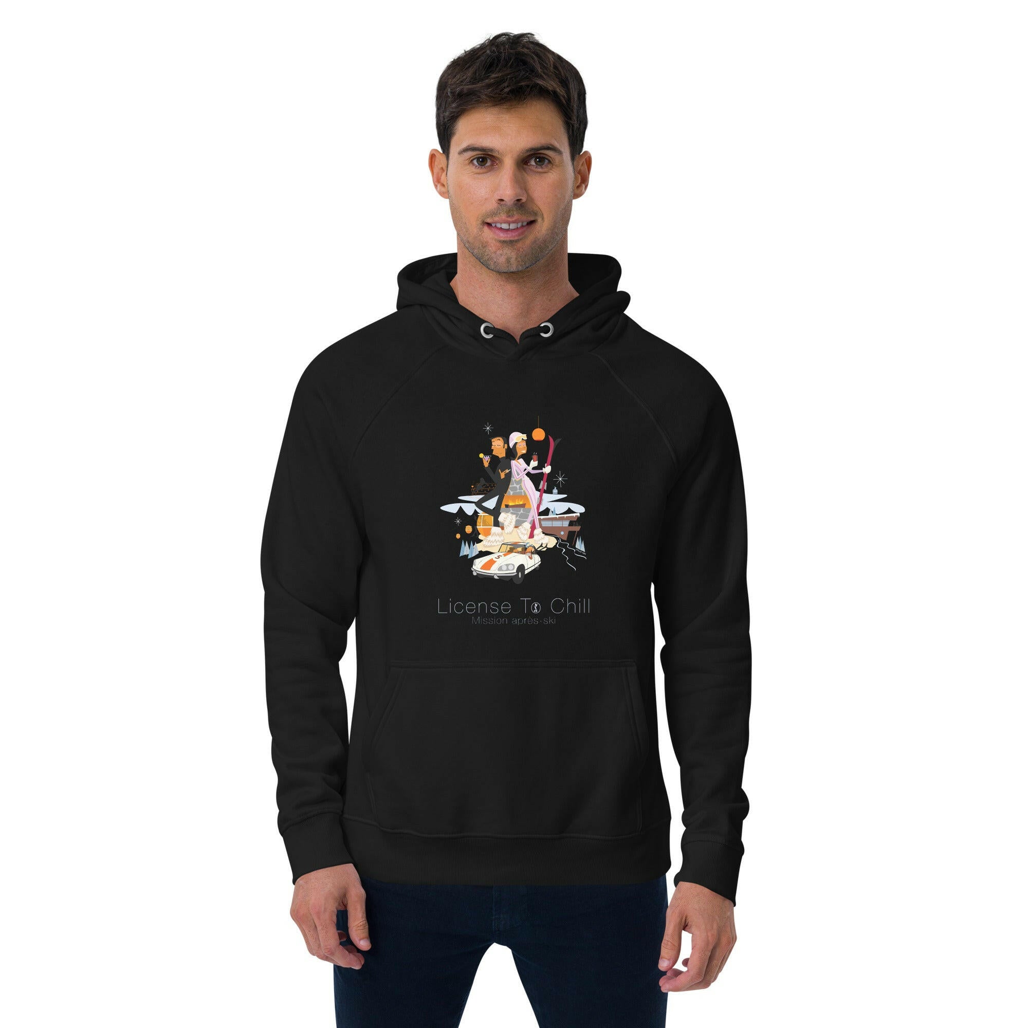 Unisex eco raglan hoodie License To Chill Mission Après-Ski