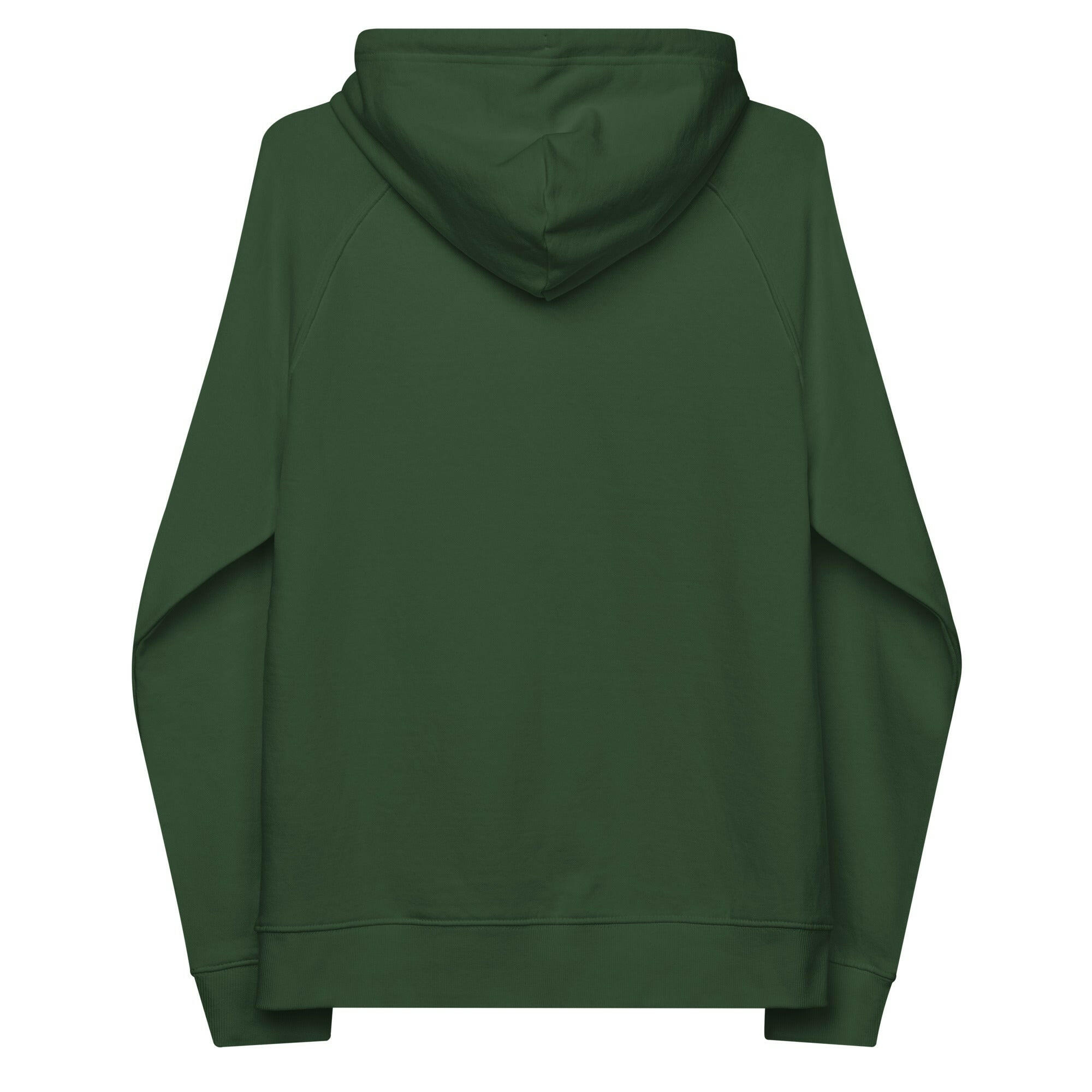 Unisex eco raglan hoodie Don't Yodel After Midnight on dark colors