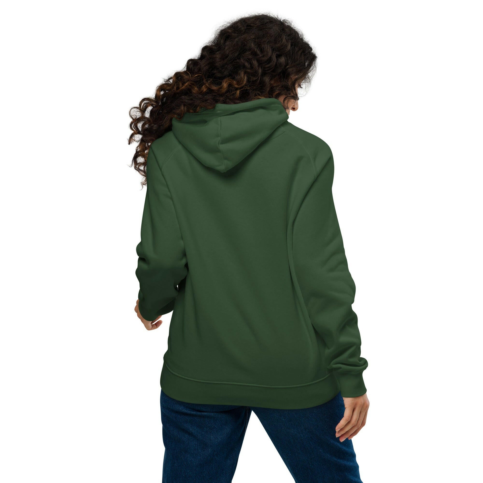 Unisex eco raglan hoodie Don't Yodel After Midnight on dark colors