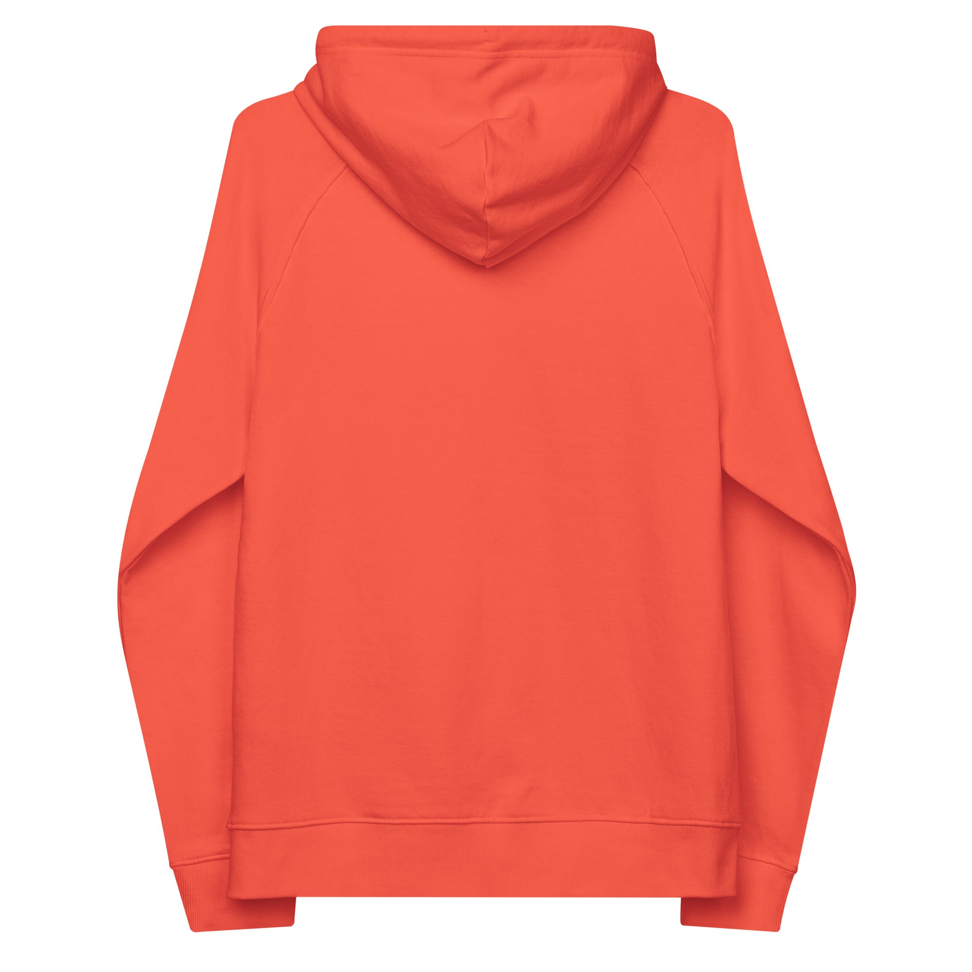 Unisex eco raglan hoodie Gondolas in the mist