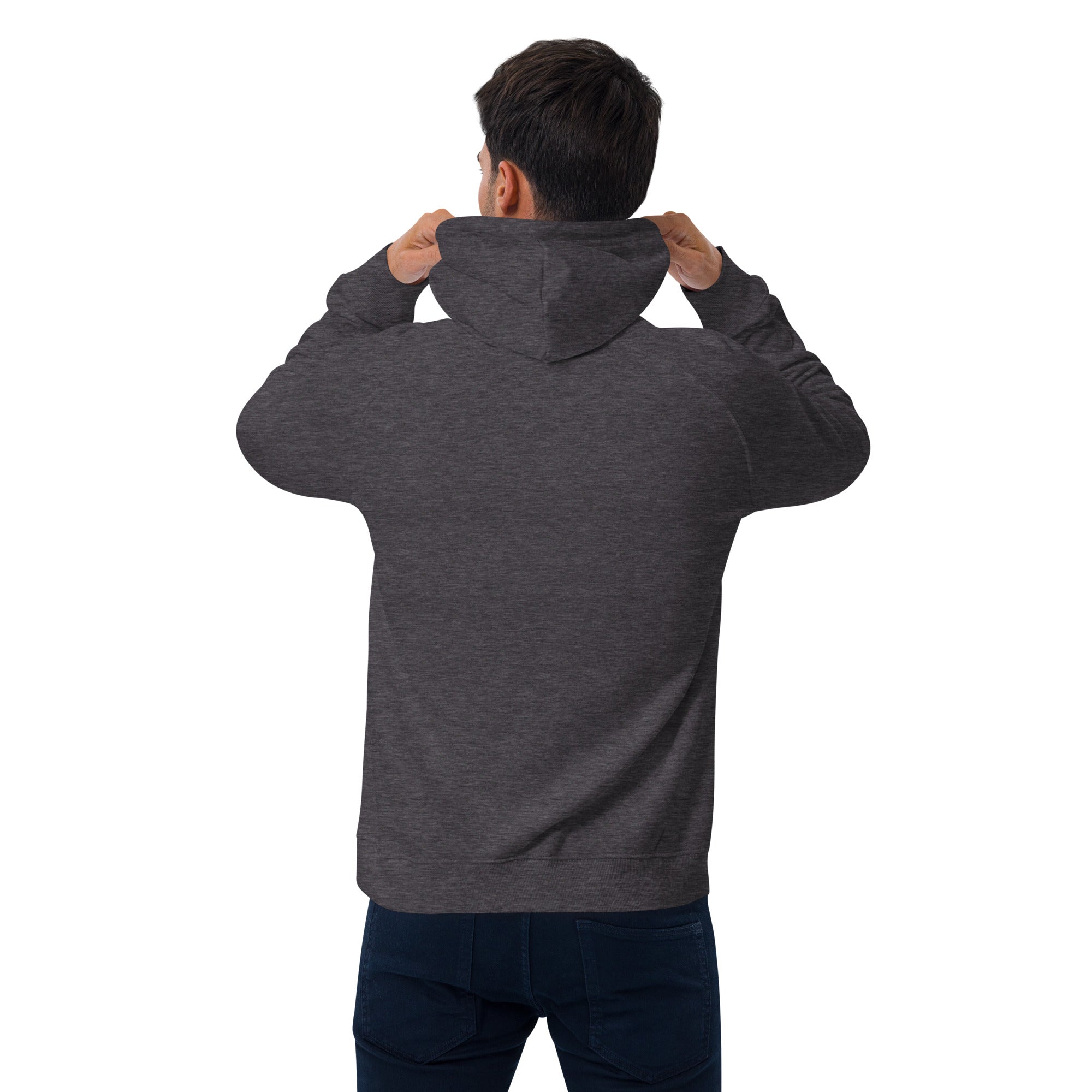 Unisex eco raglan hoodie Skiing Duel