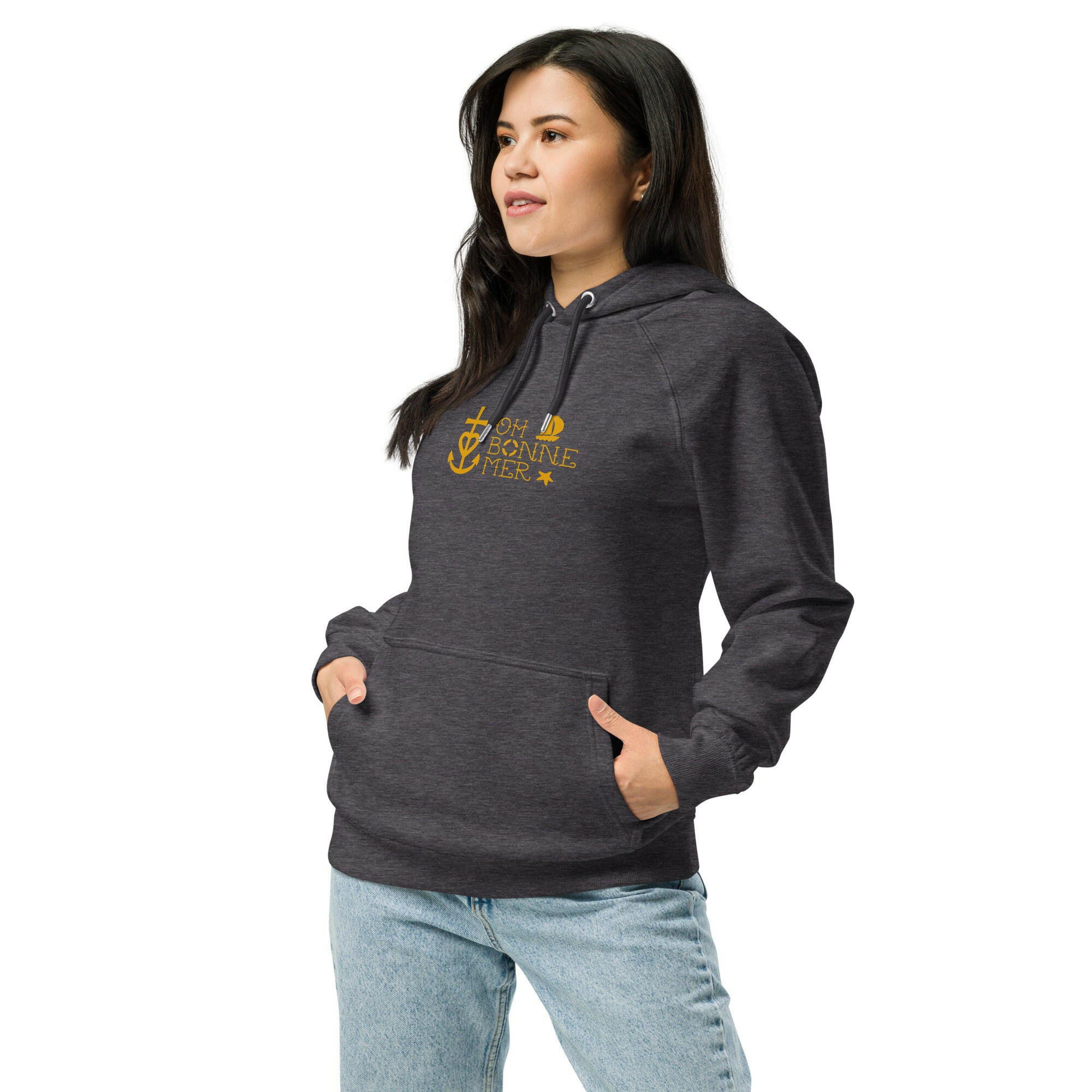 Unisex eco raglan hoodie Oh Bonne Mer 2