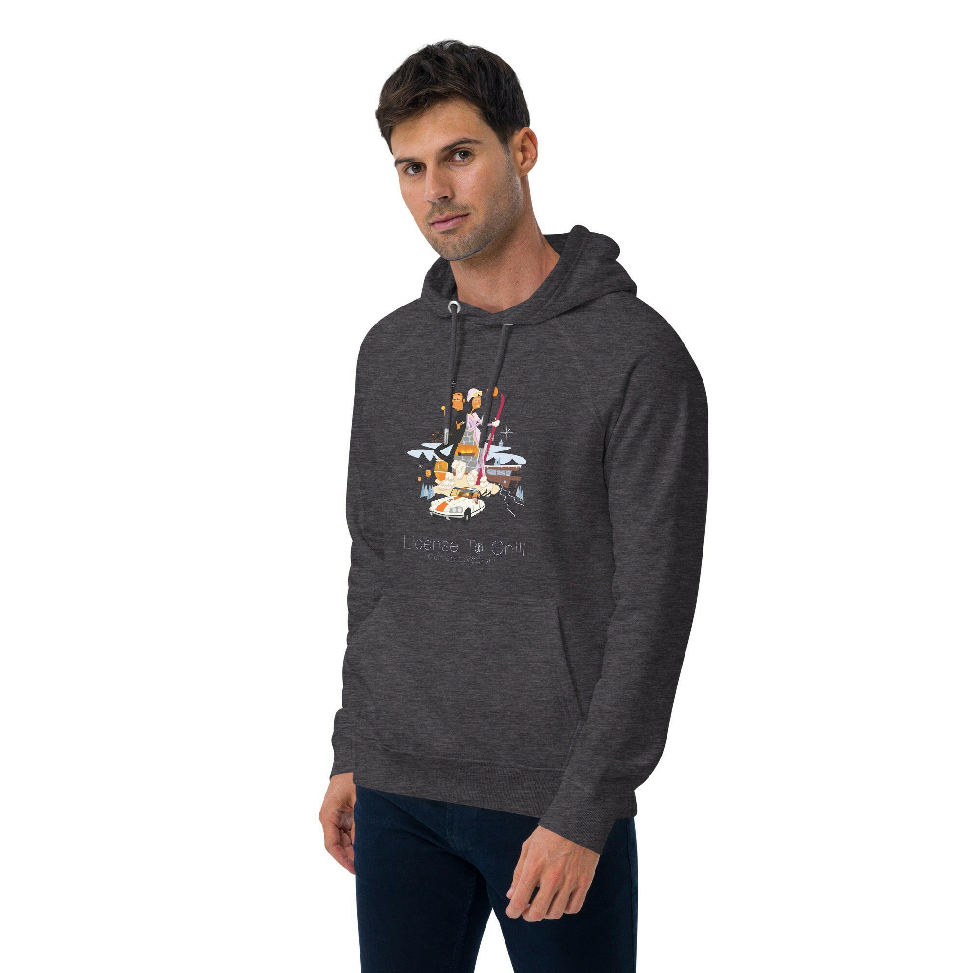 Unisex eco raglan hoodie License To Chill Mission Après-Ski