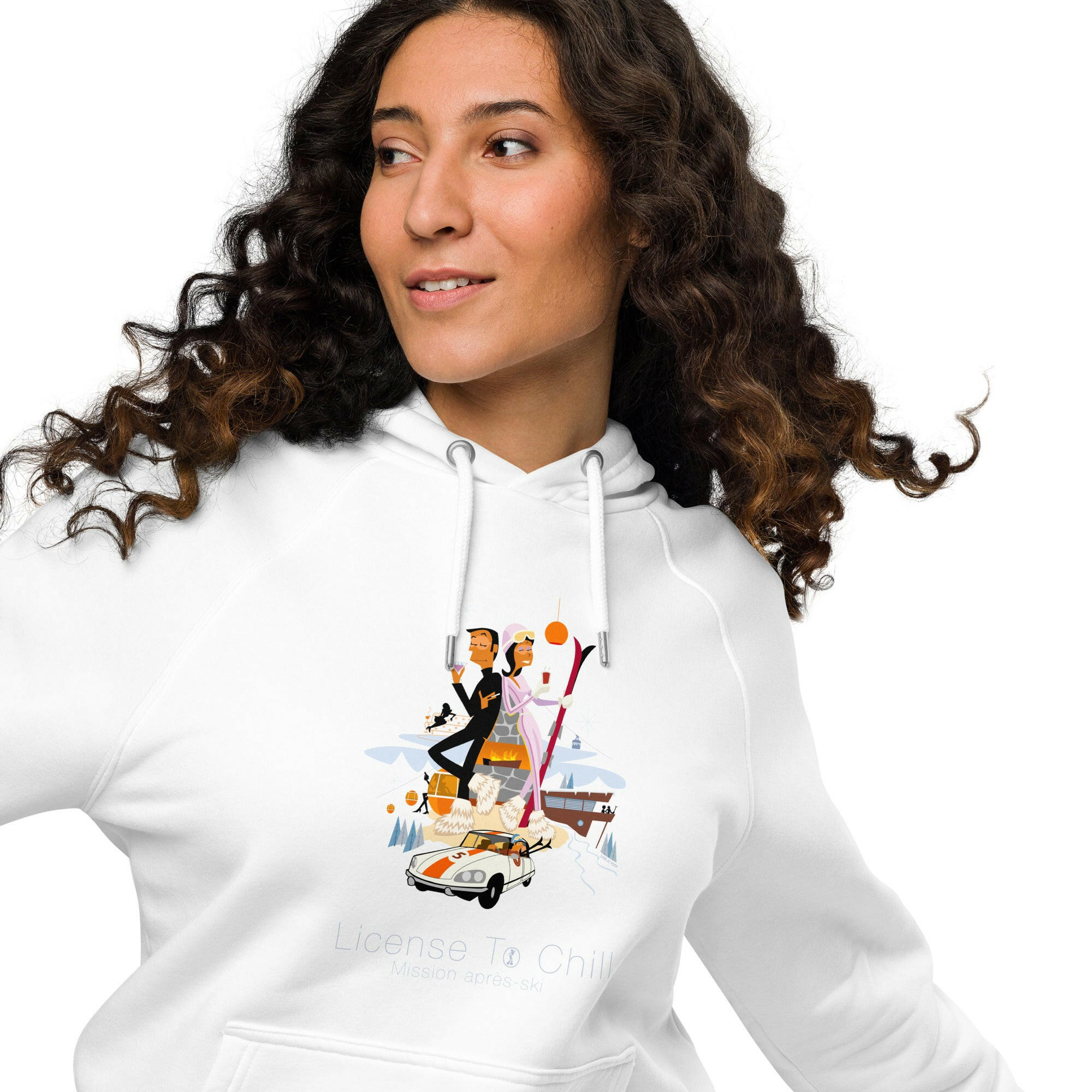 Unisex eco raglan hoodie License To Chill Mission Après-Ski