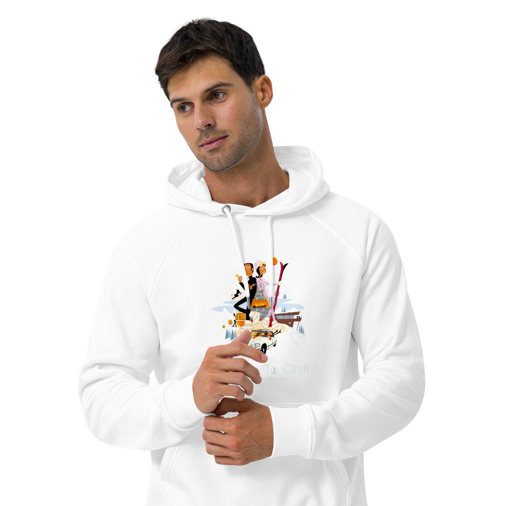 Unisex eco raglan hoodie License To Chill Mission Après-Ski