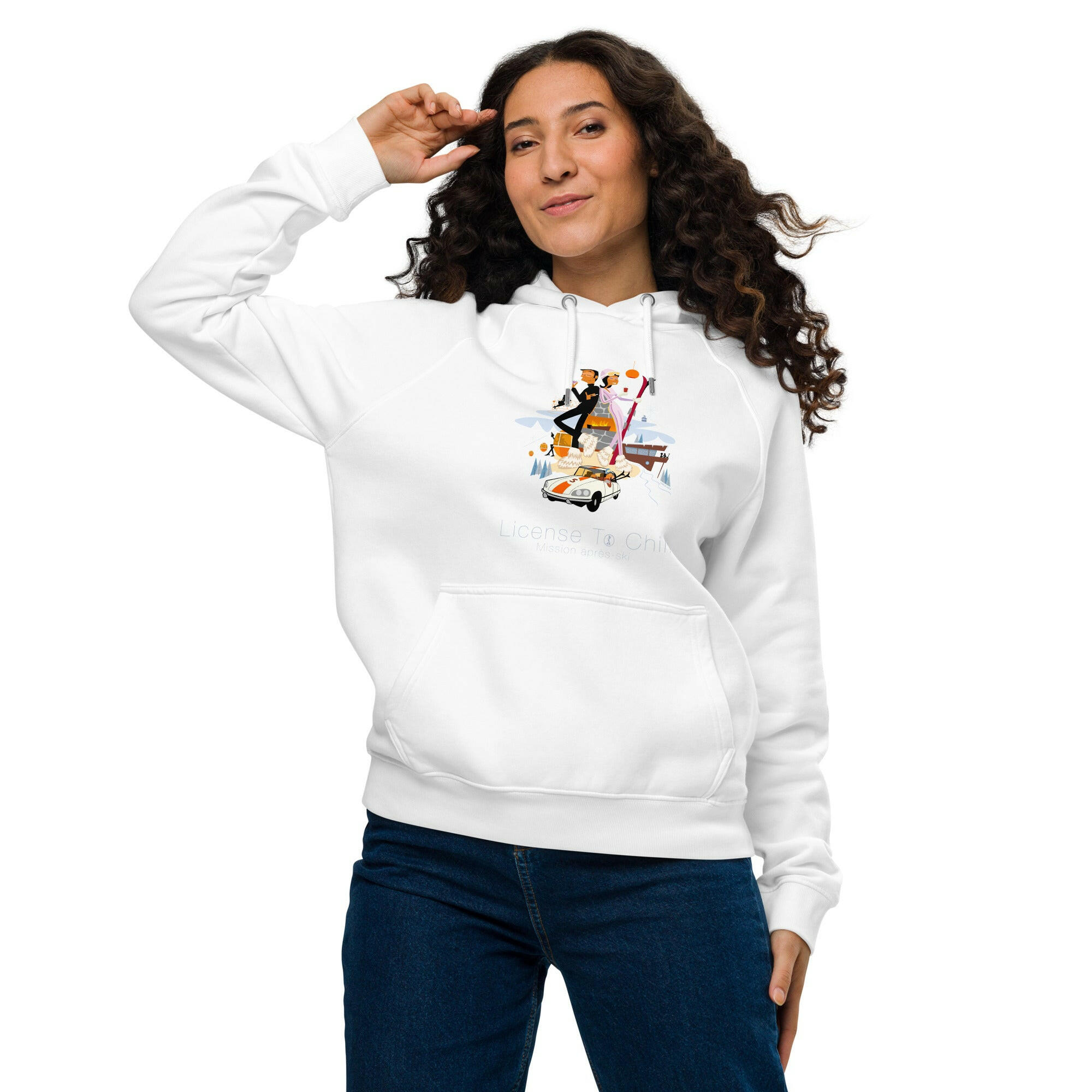 Unisex eco raglan hoodie License To Chill Mission Après-Ski