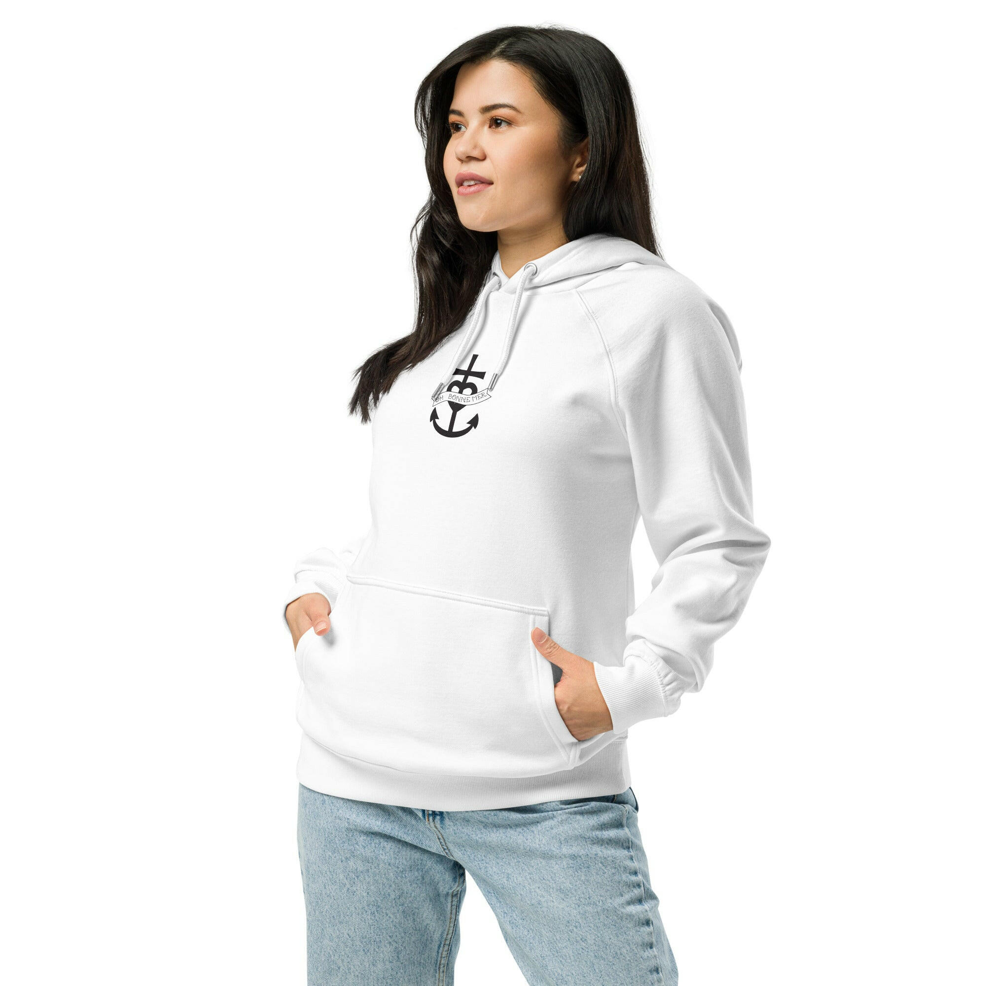 Unisex eco raglan hoodie Oh Bonne Mer 1