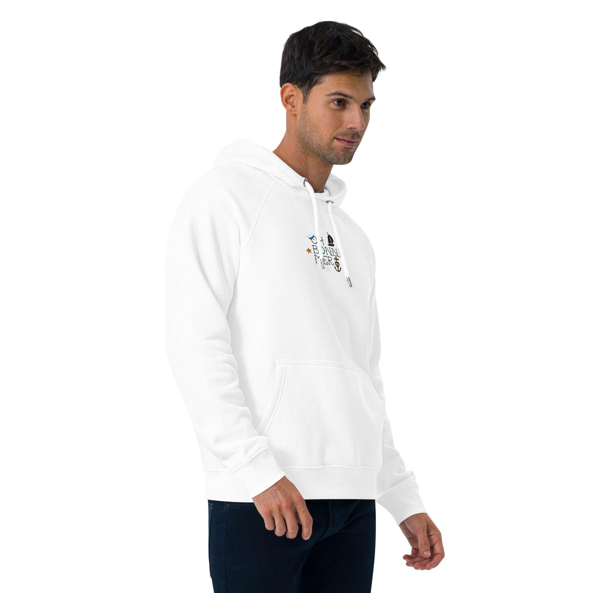 Sweat à capuche écologique Raglan unisexe Oh Bonne Mer 3