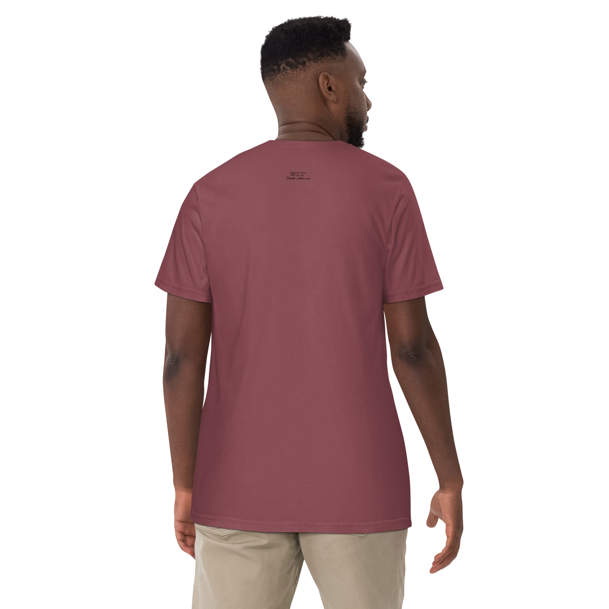 Unisex garment-dyed heavyweight t-shirt Gondolas in the mist on reds