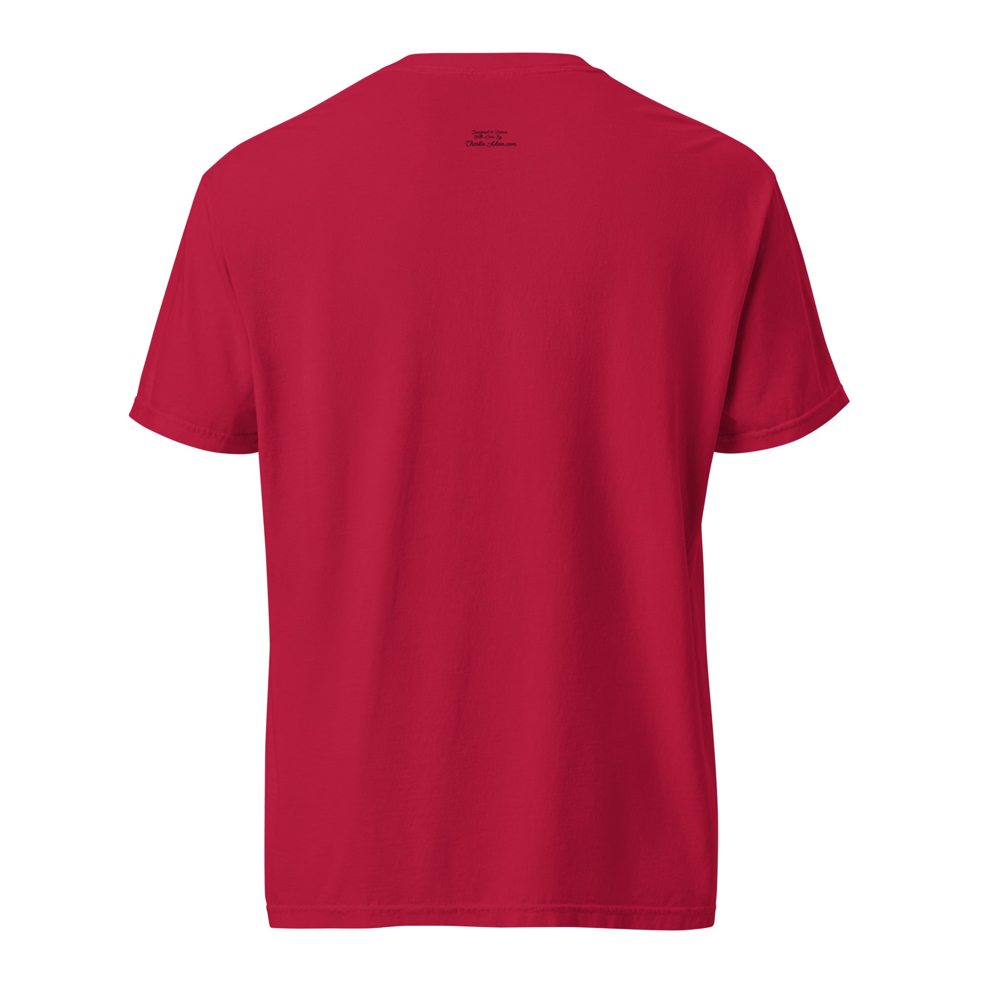 T-shirt teinté lourd unisexe Roller Disco sur rouges