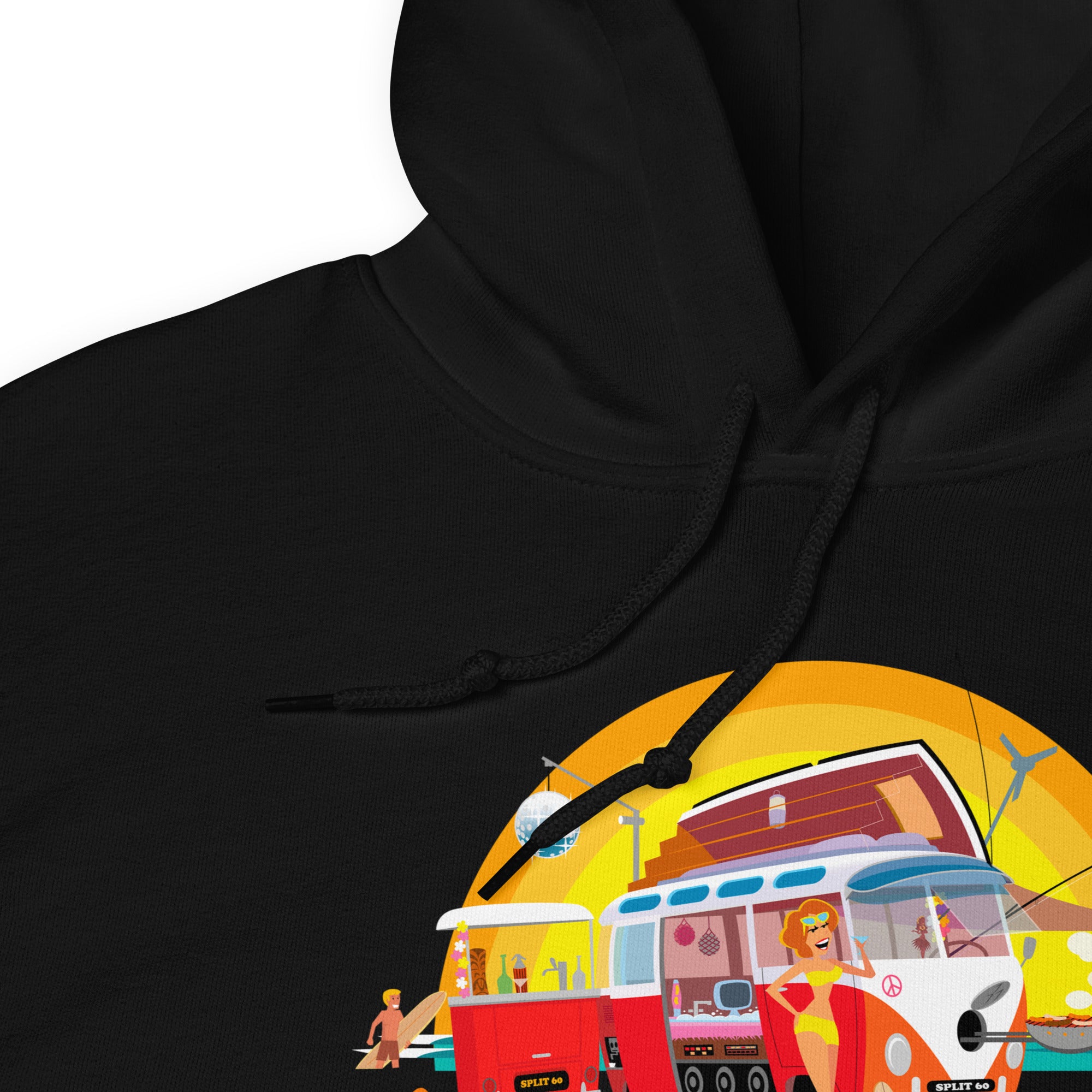 Unisex Hoodie Ultra Combi: Home is where you park it on dark colors