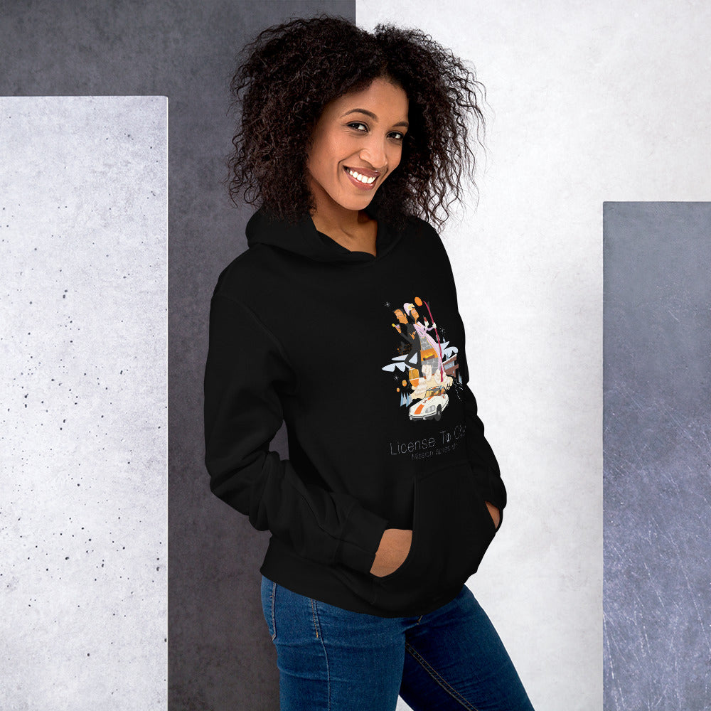 Unisex Hoodie License To Chill Mission Après-Ski on dark colors