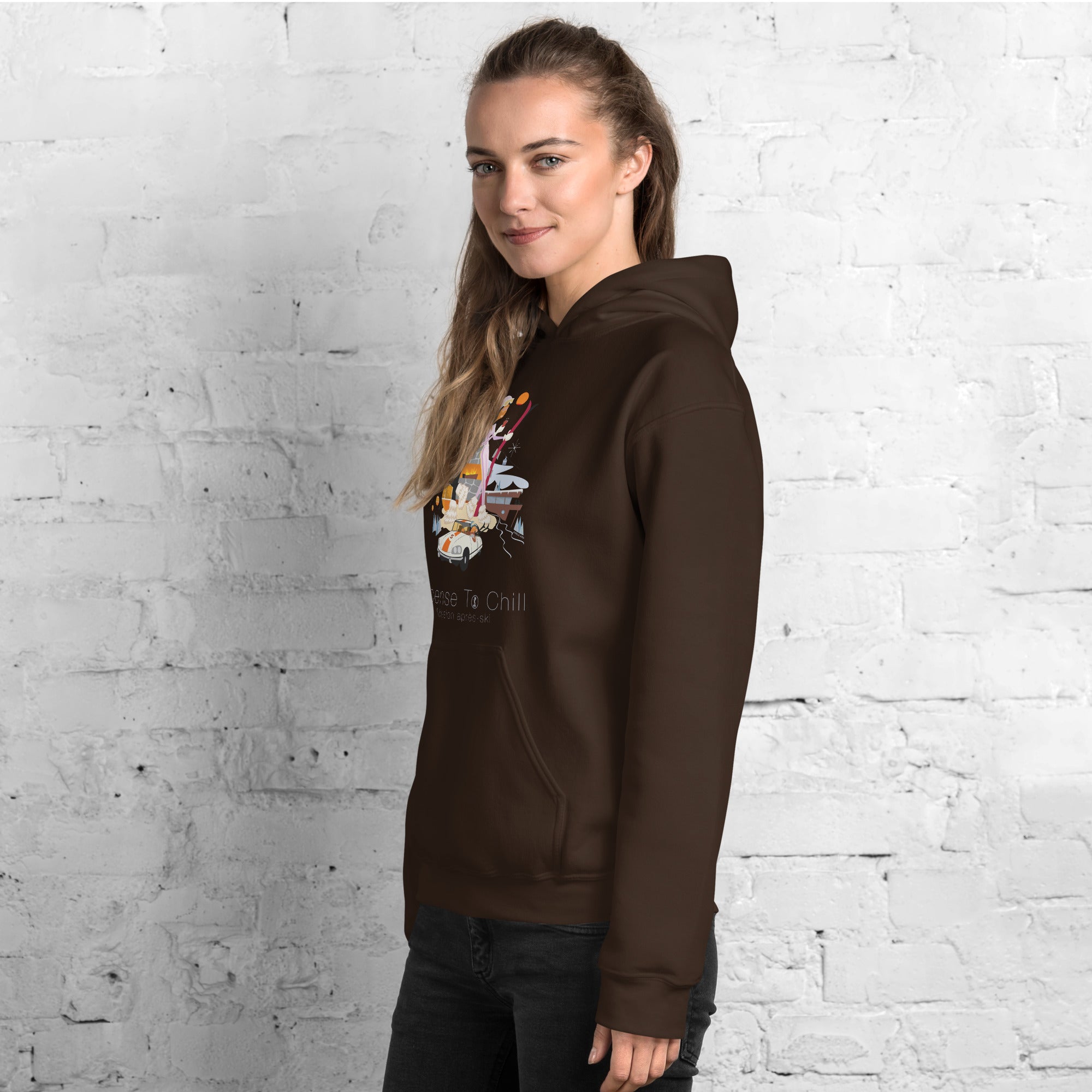 Unisex Hoodie License To Chill Mission Après-Ski on dark colors