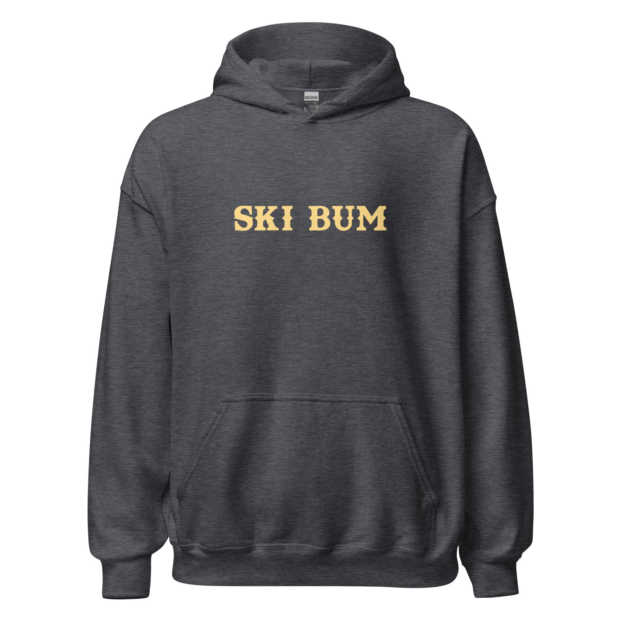 Sweat à capuche d'hiver unisexe Ski Bum sur couleurs foncées