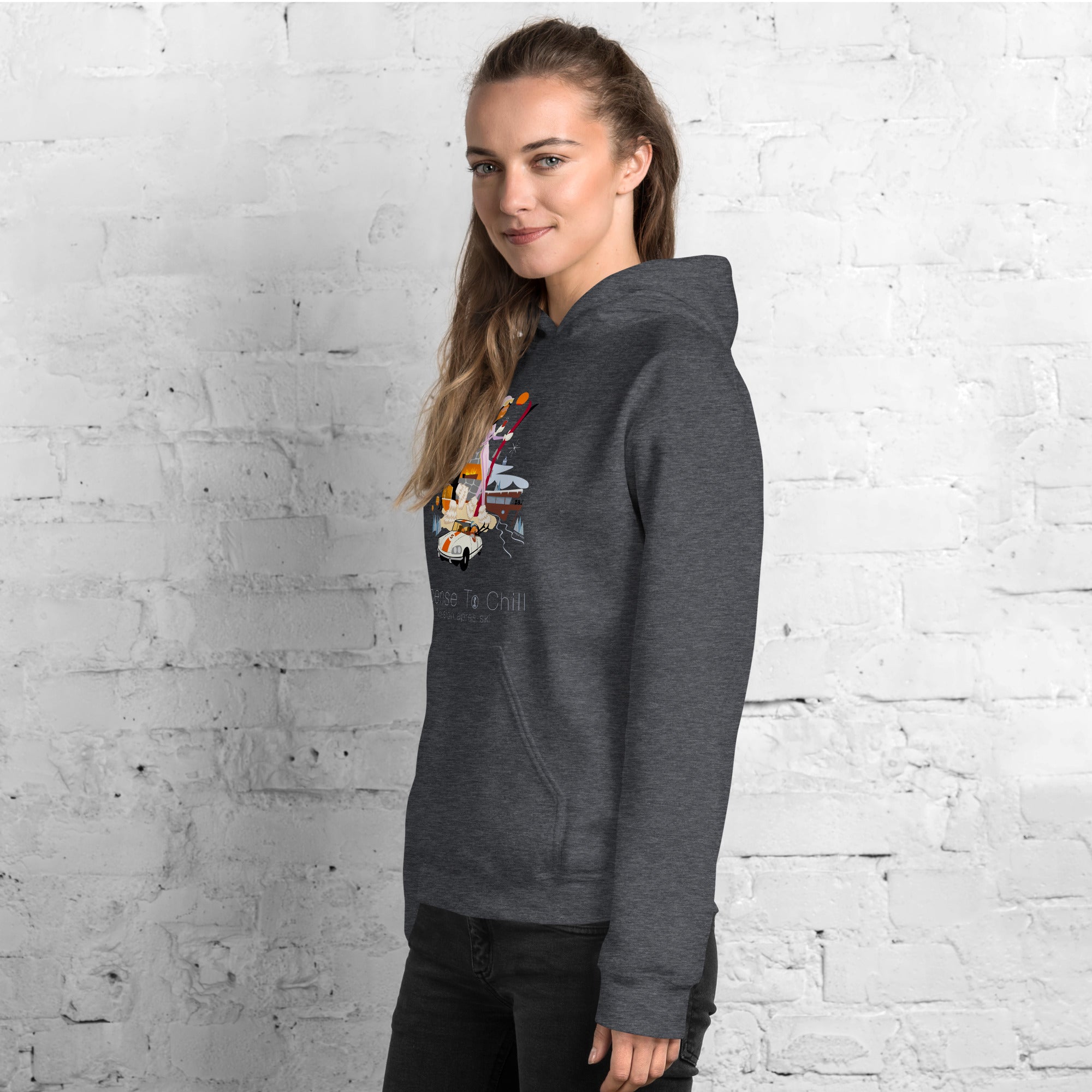 Unisex Hoodie License To Chill Mission Après-Ski on dark colors