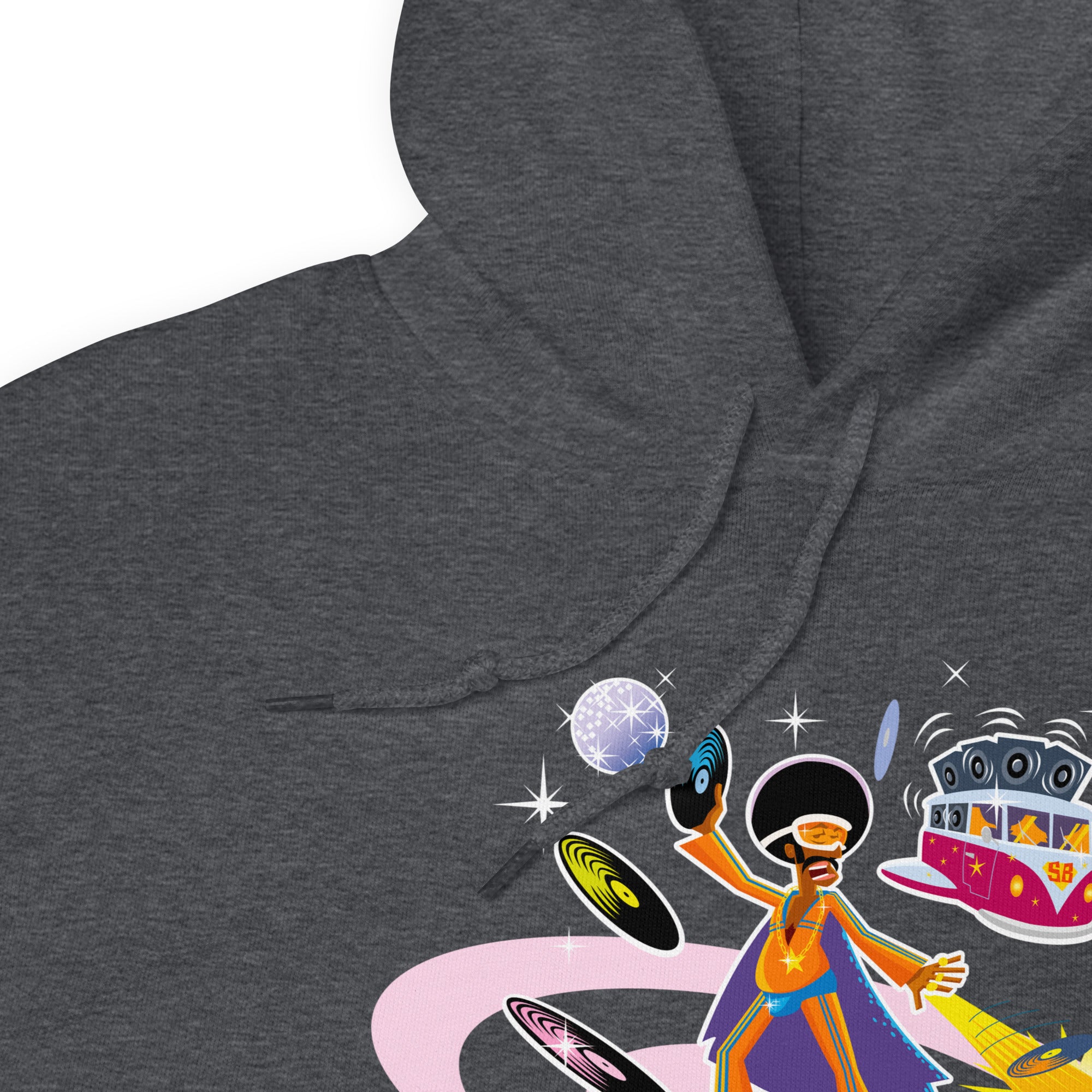 Unisex Hoodie Superboogieman Saves the Party on dark colors