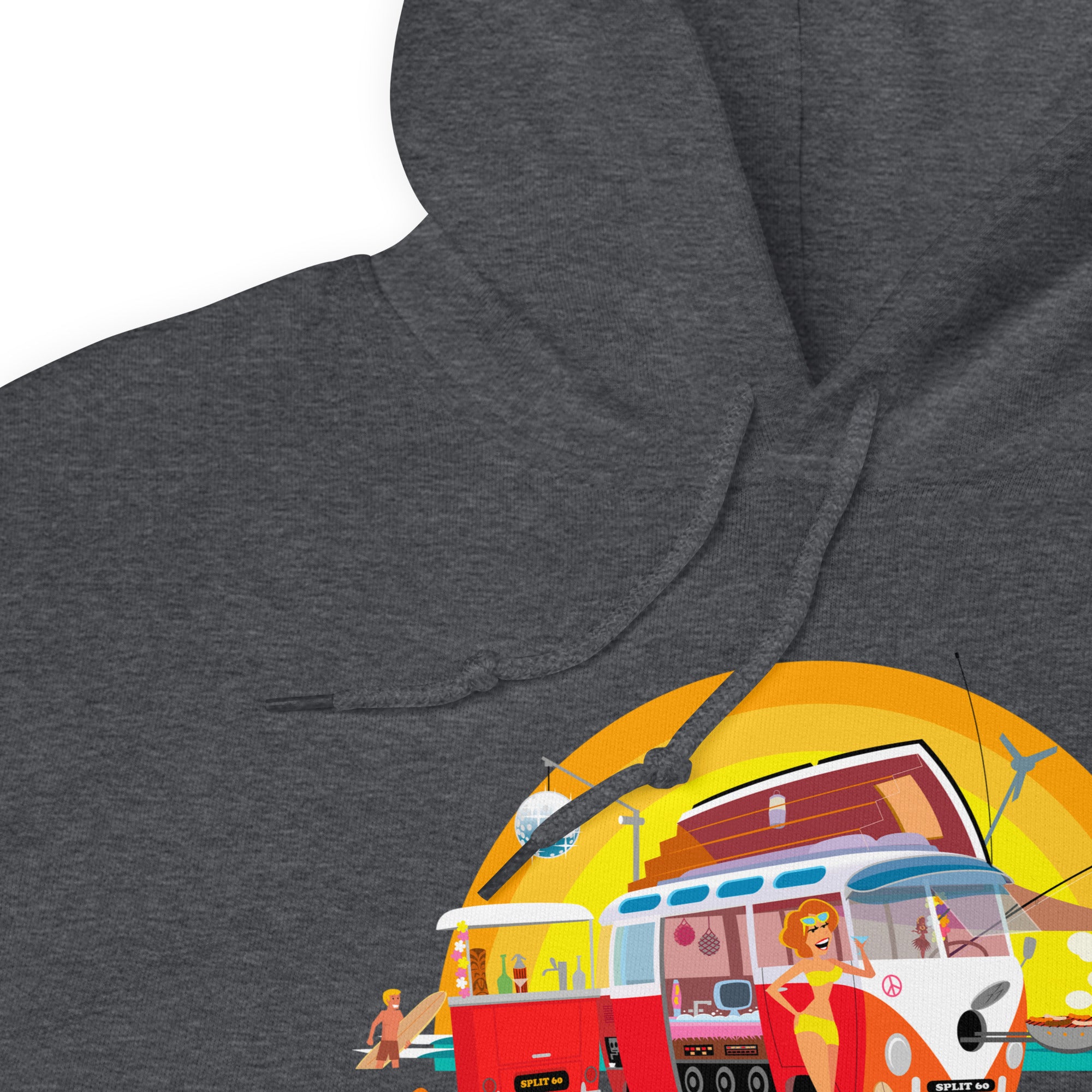 Unisex Hoodie Ultra Combi: Home is where you park it on dark colors