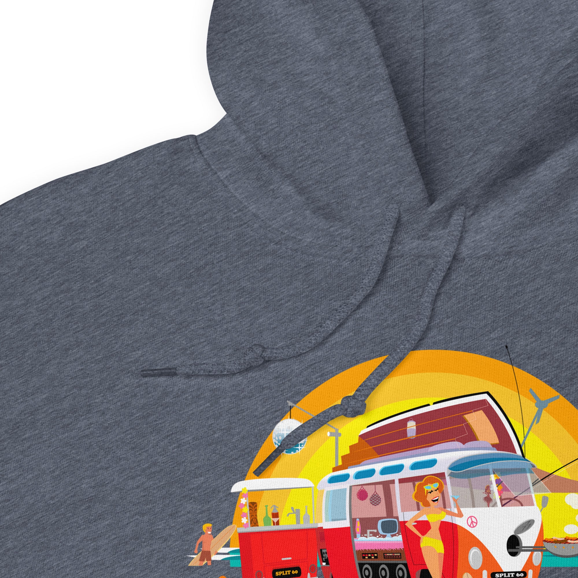 Unisex Hoodie Ultra Combi: Home is where you park it on dark colors