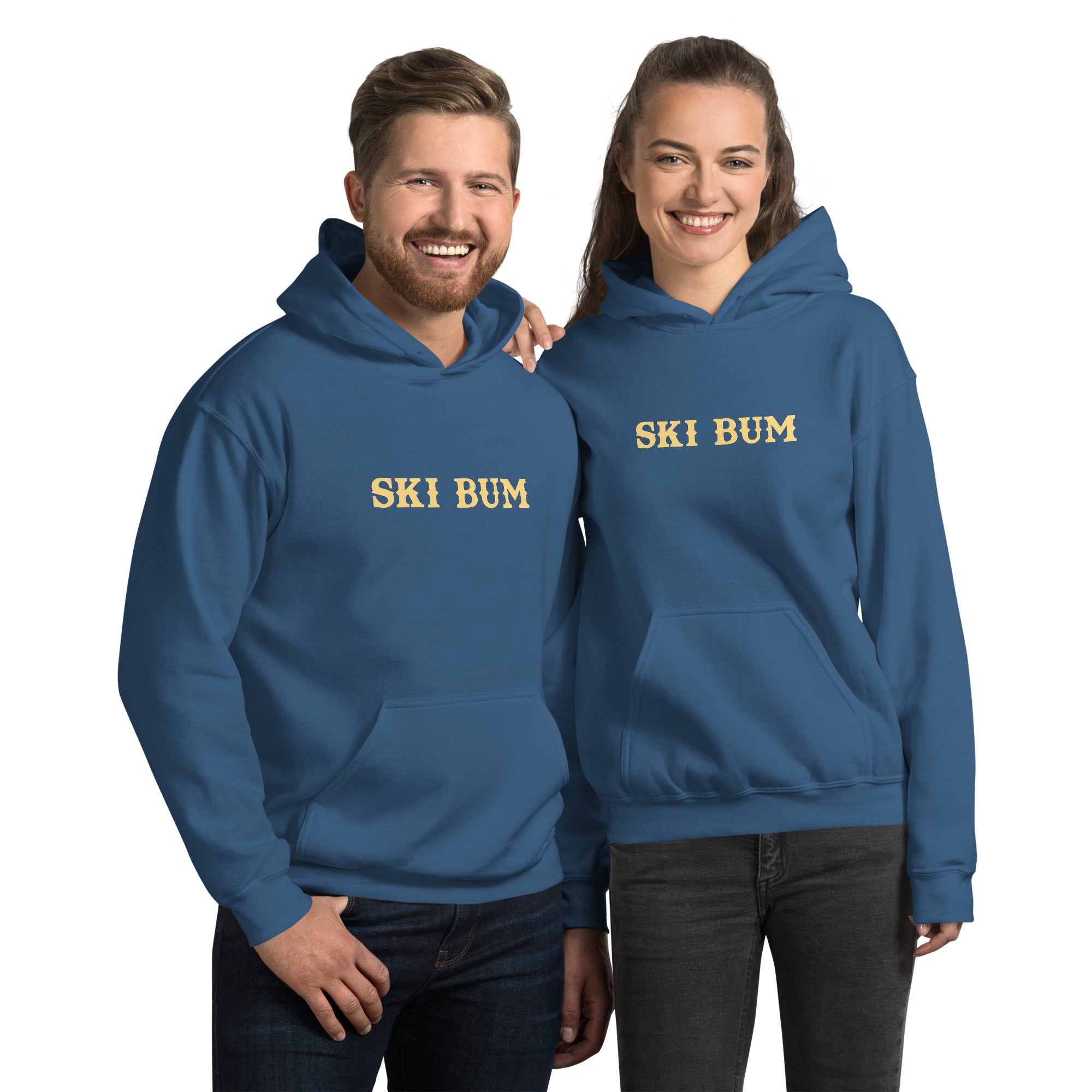 Sweat à capuche d'hiver unisexe Ski Bum sur couleurs foncées