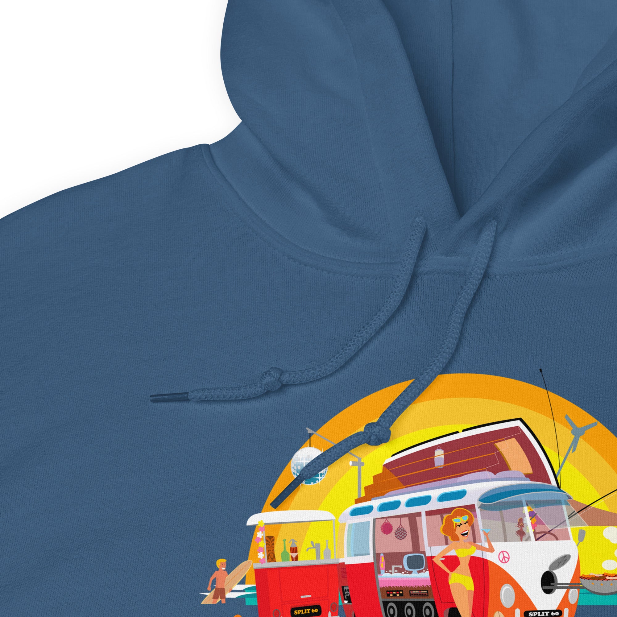 Unisex Hoodie Ultra Combi: Home is where you park it on dark colors