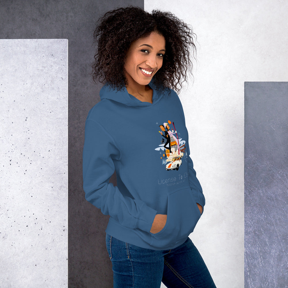 Unisex Hoodie License To Chill Mission Après-Ski on dark colors