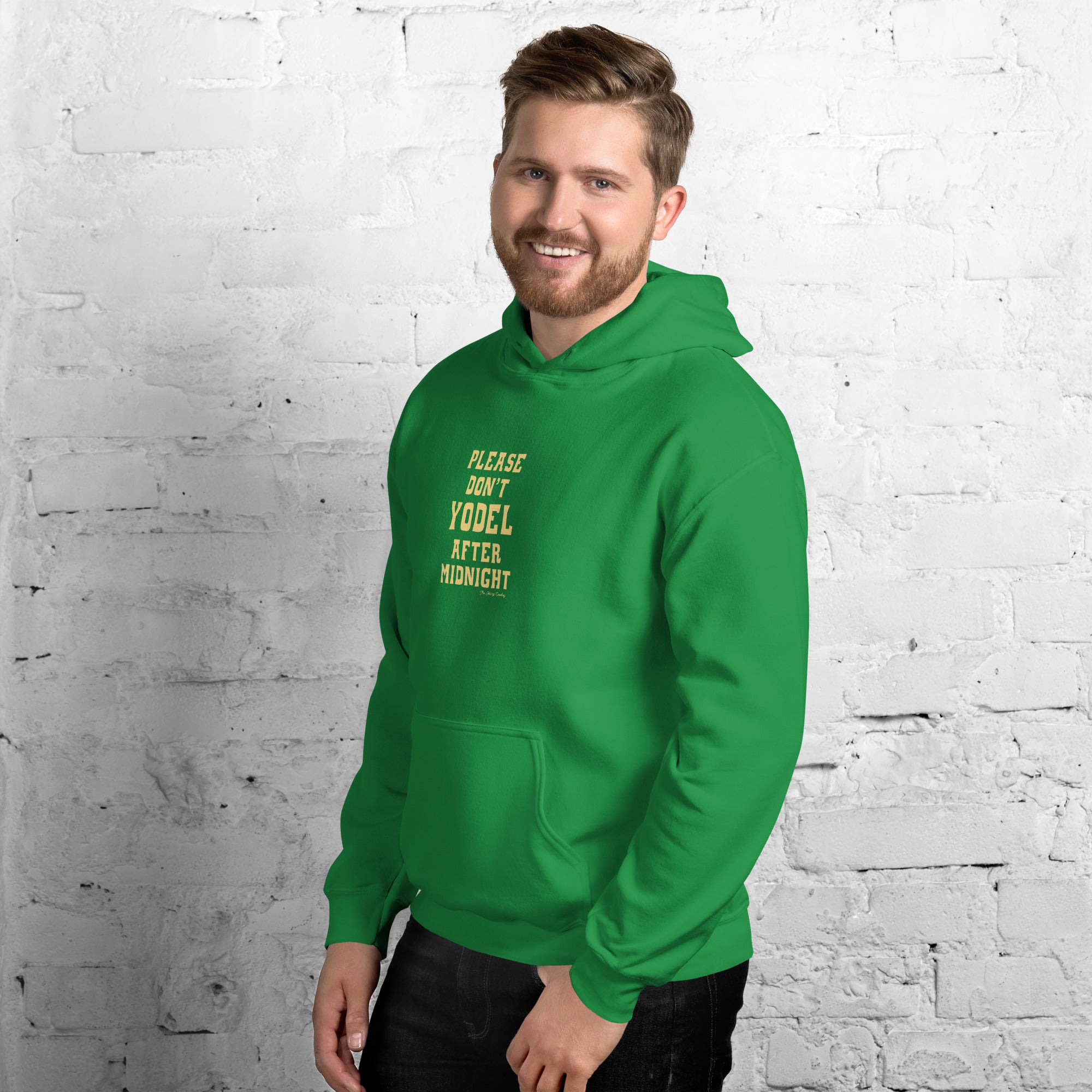 Unisex Hoodie Don't Yodel After Midnight on bright colors