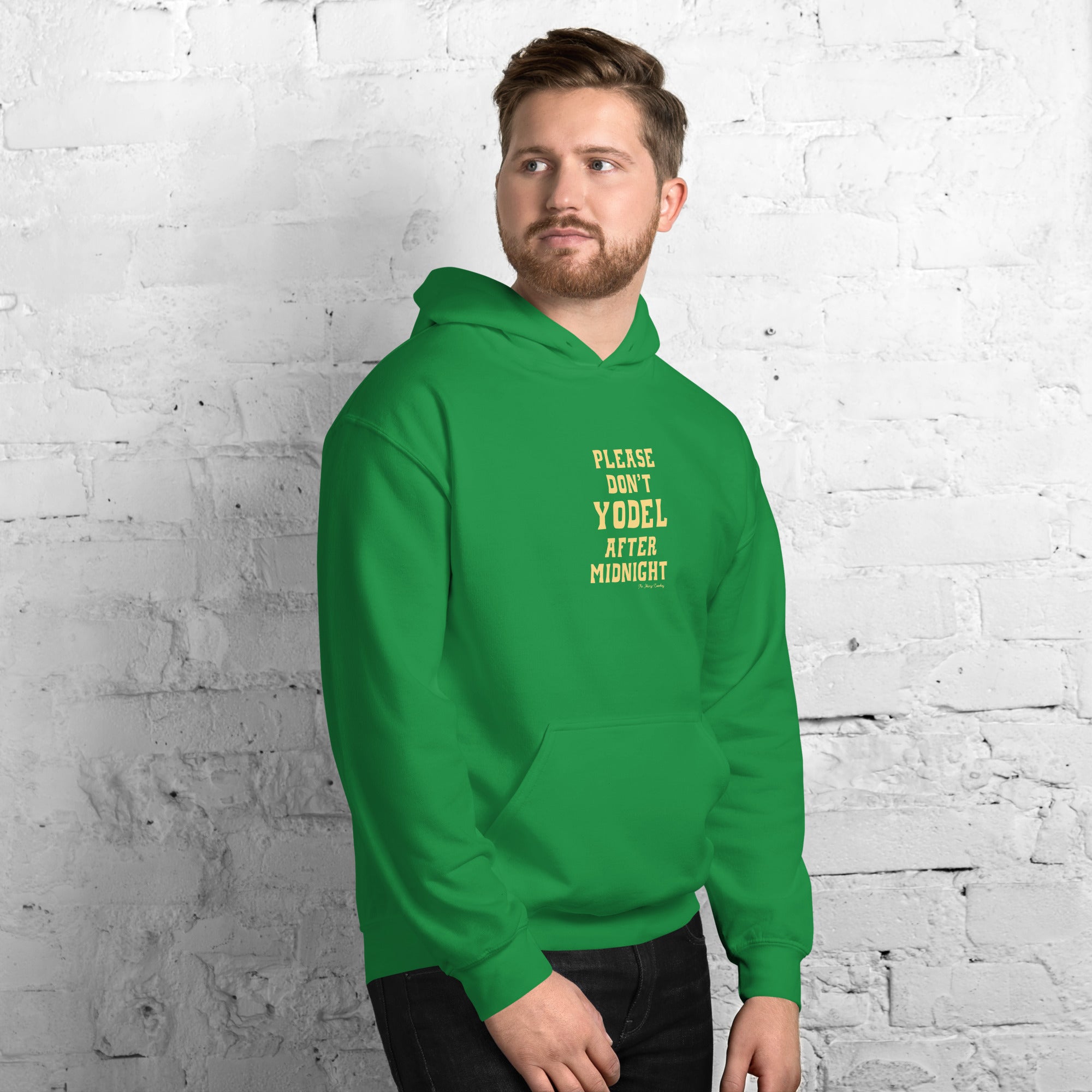 Unisex Hoodie Don't Yodel After Midnight on bright colors